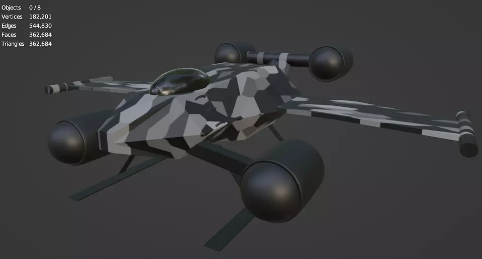 Spaceship 1 Free 3D model