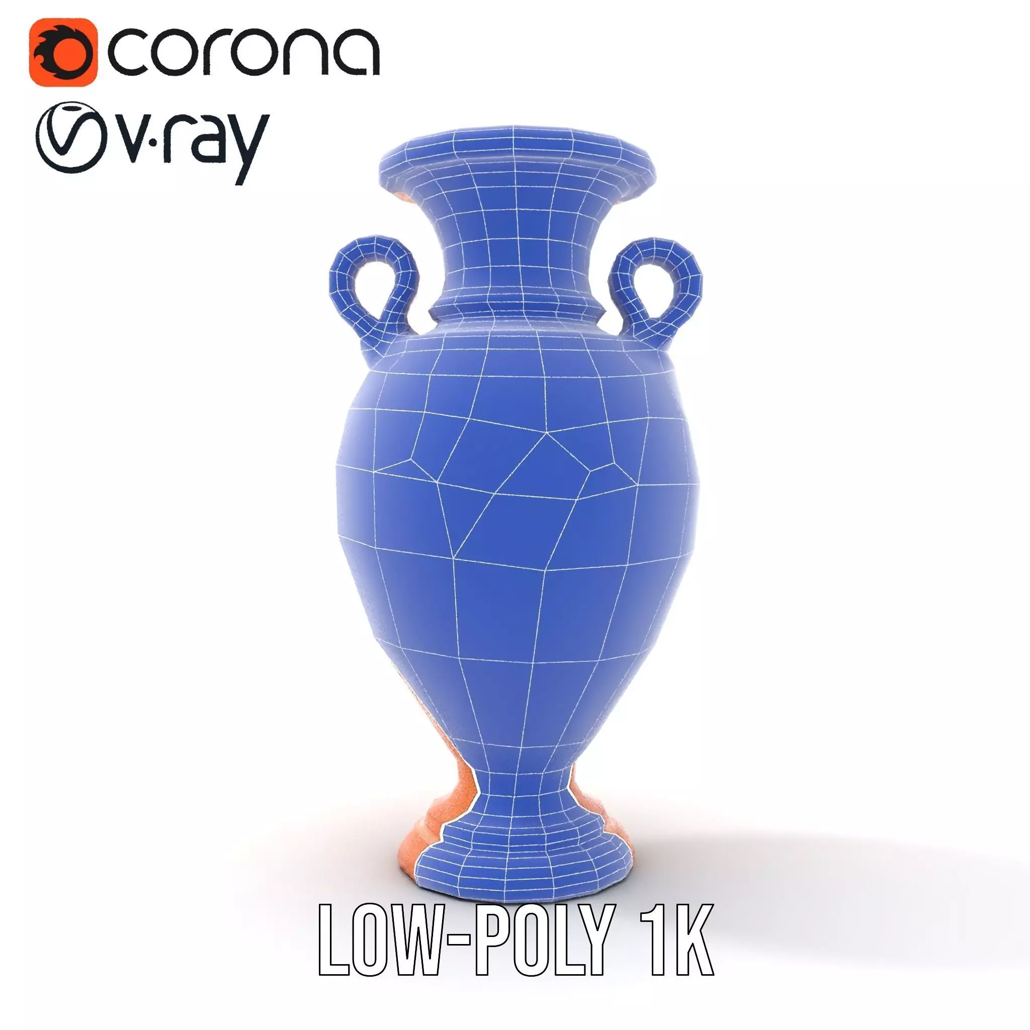 Terracotta Vase model pack Low-poly 3D model_29