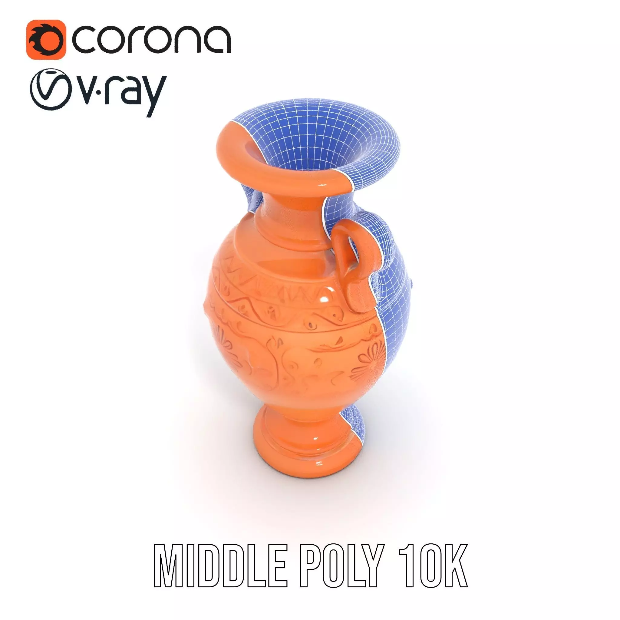 Terracotta Vase model pack Low-poly 3D model_31