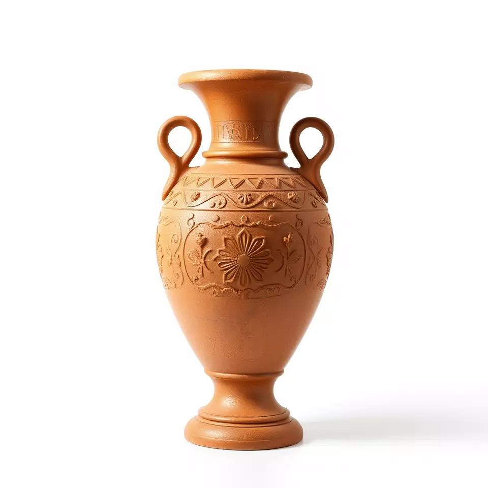 Terracotta Vase model pack Low-poly 3D model_3