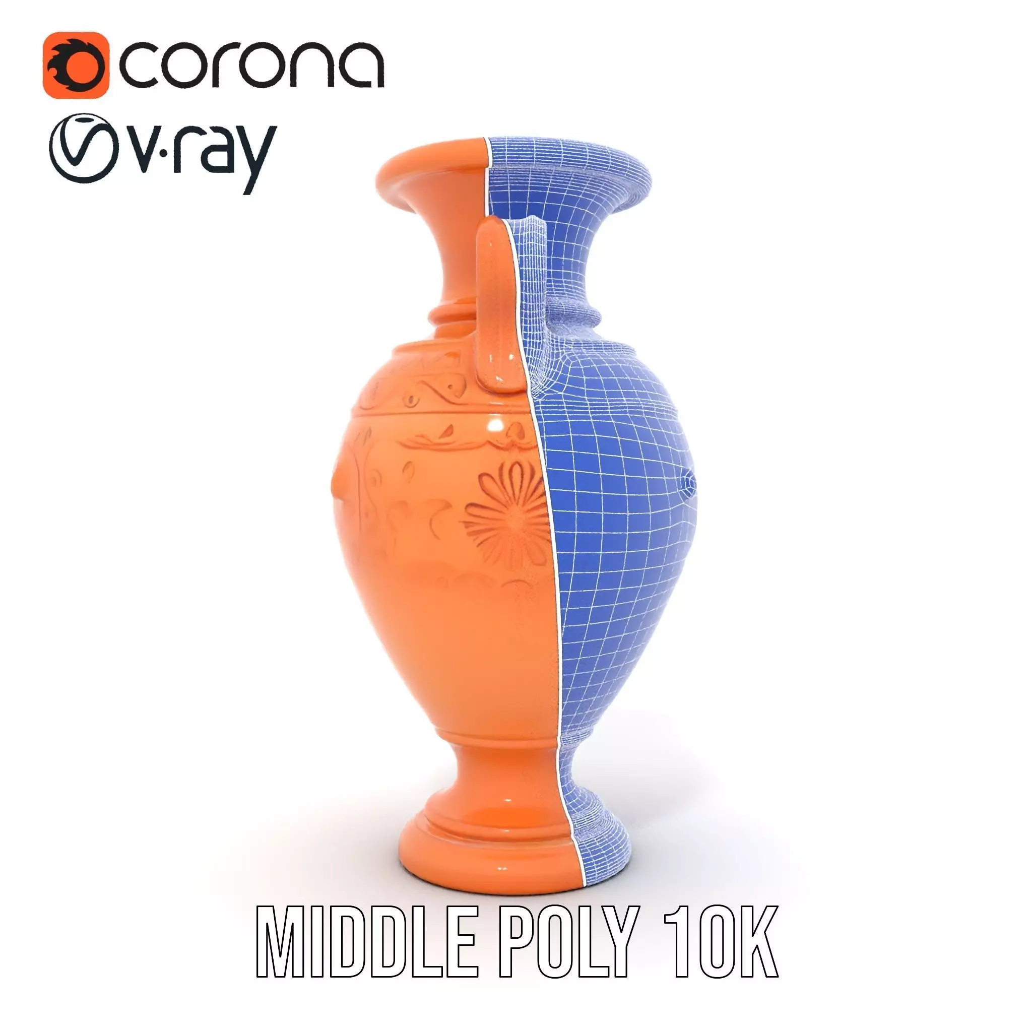 Terracotta Vase model pack Low-poly 3D model_22