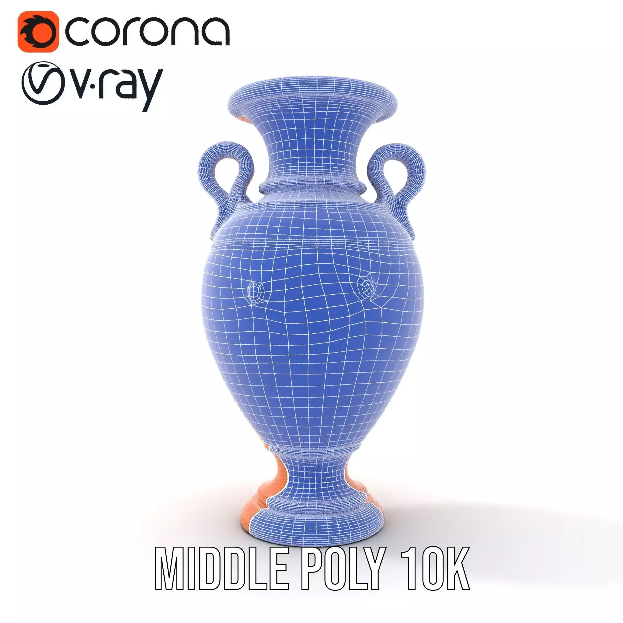 Terracotta Vase model pack Low-poly 3D model_14