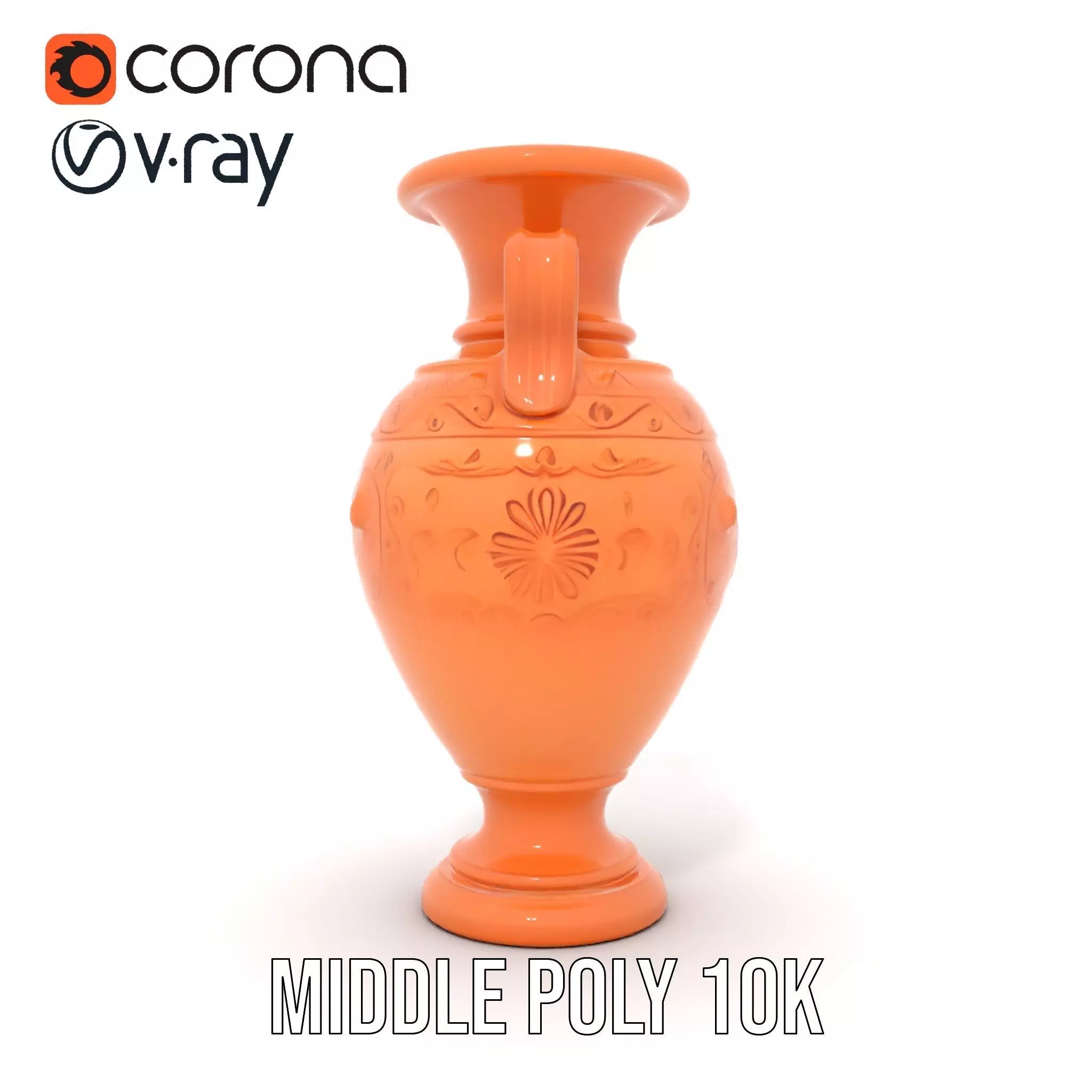Terracotta Vase model pack Low-poly 3D model_17