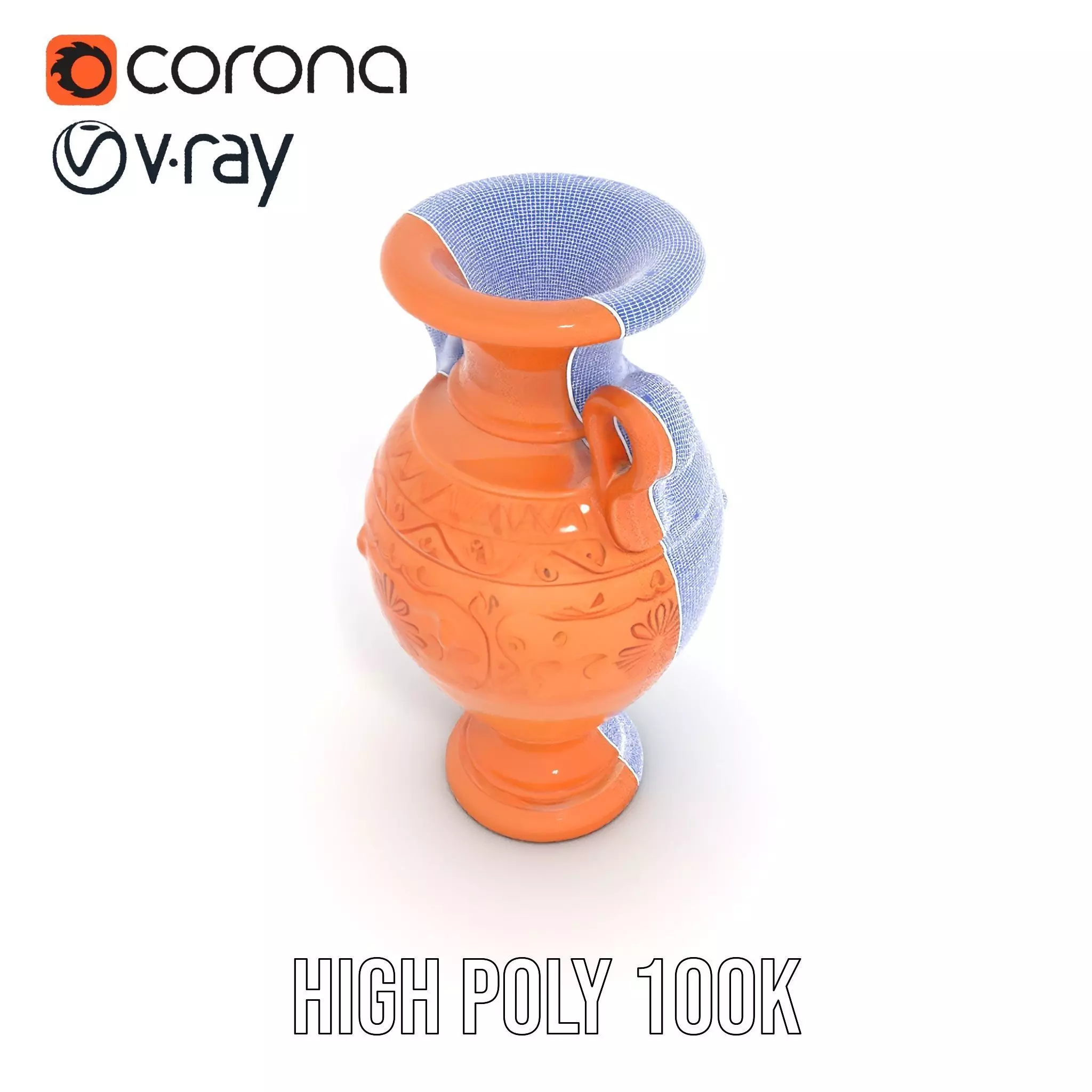 Terracotta Vase model pack Low-poly 3D model_35