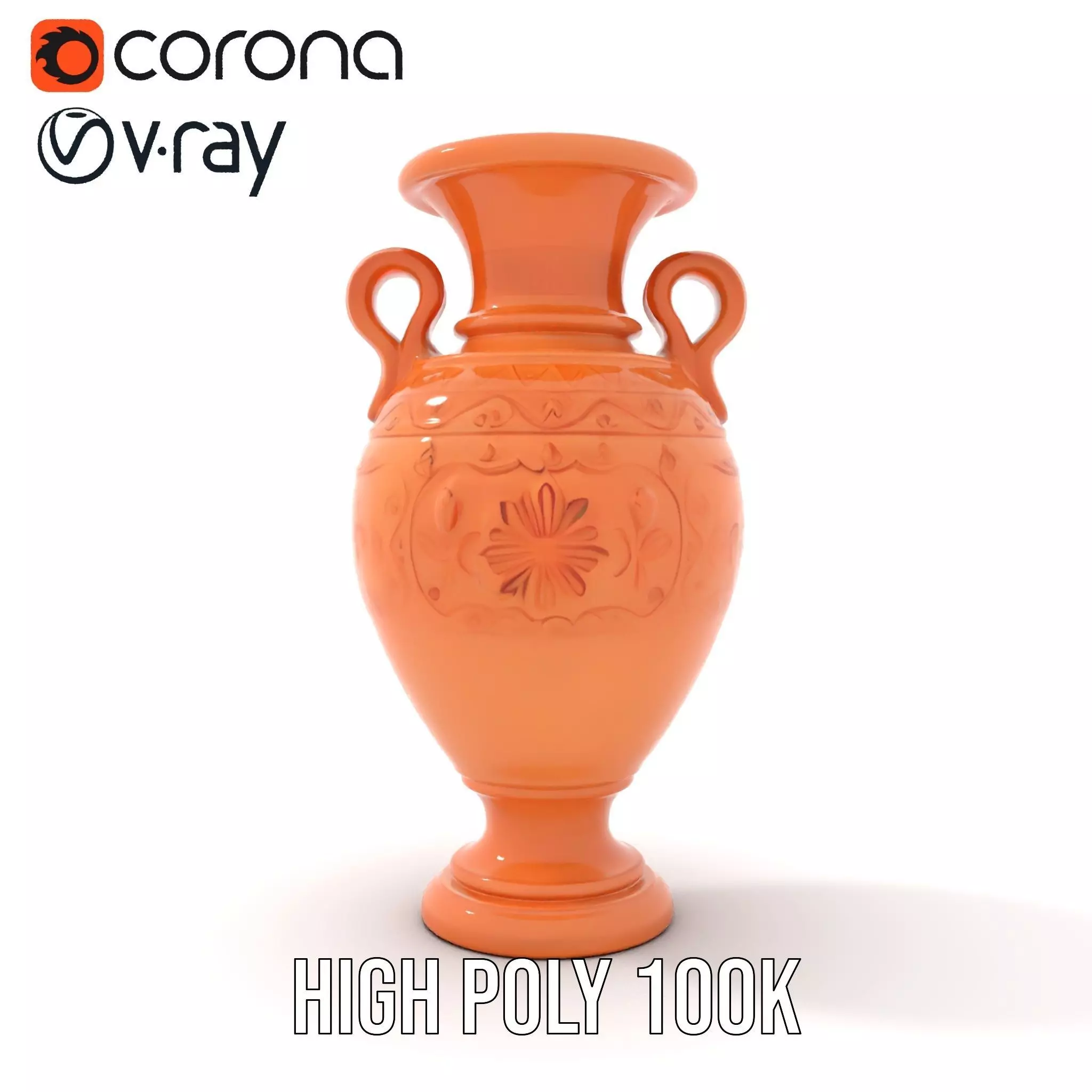 Terracotta Vase model pack Low-poly 3D model_33