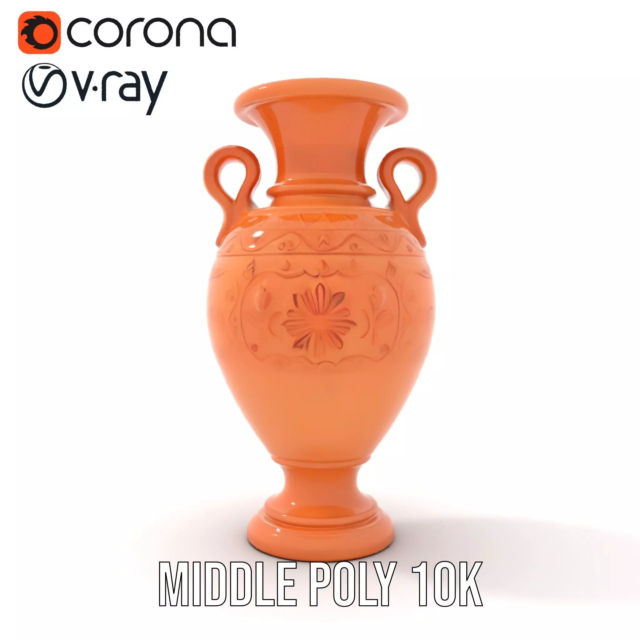 Terracotta Vase model pack Low-poly 3D model_19