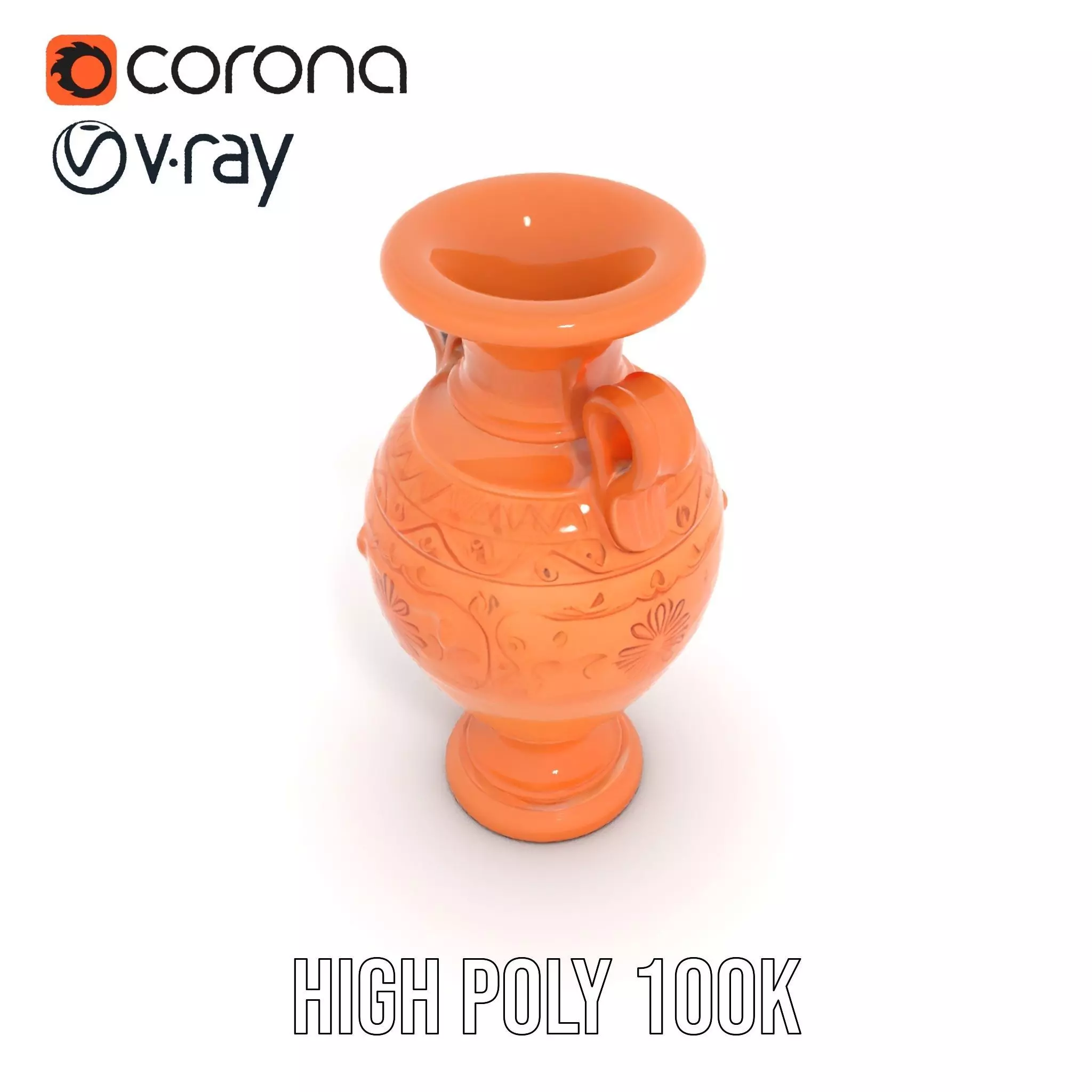 Terracotta Vase model pack Low-poly 3D model_21