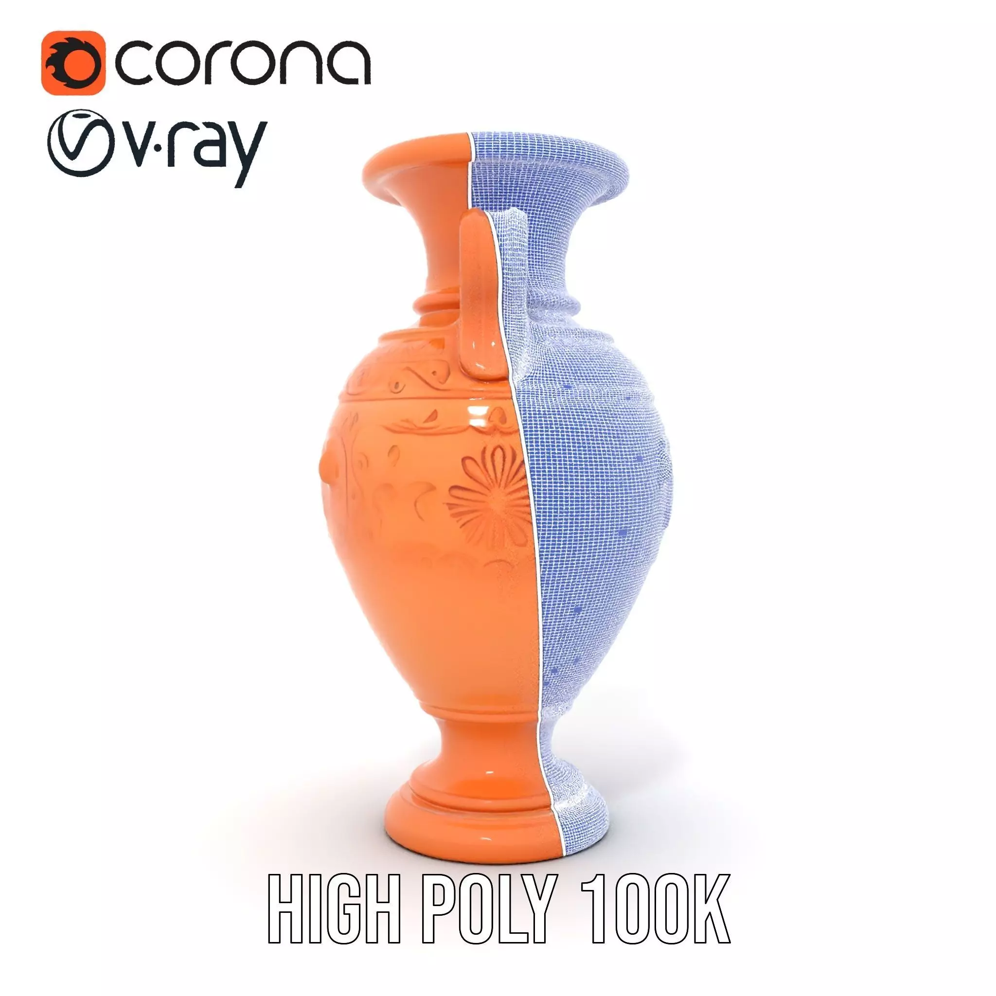 Terracotta Vase model pack Low-poly 3D model_30