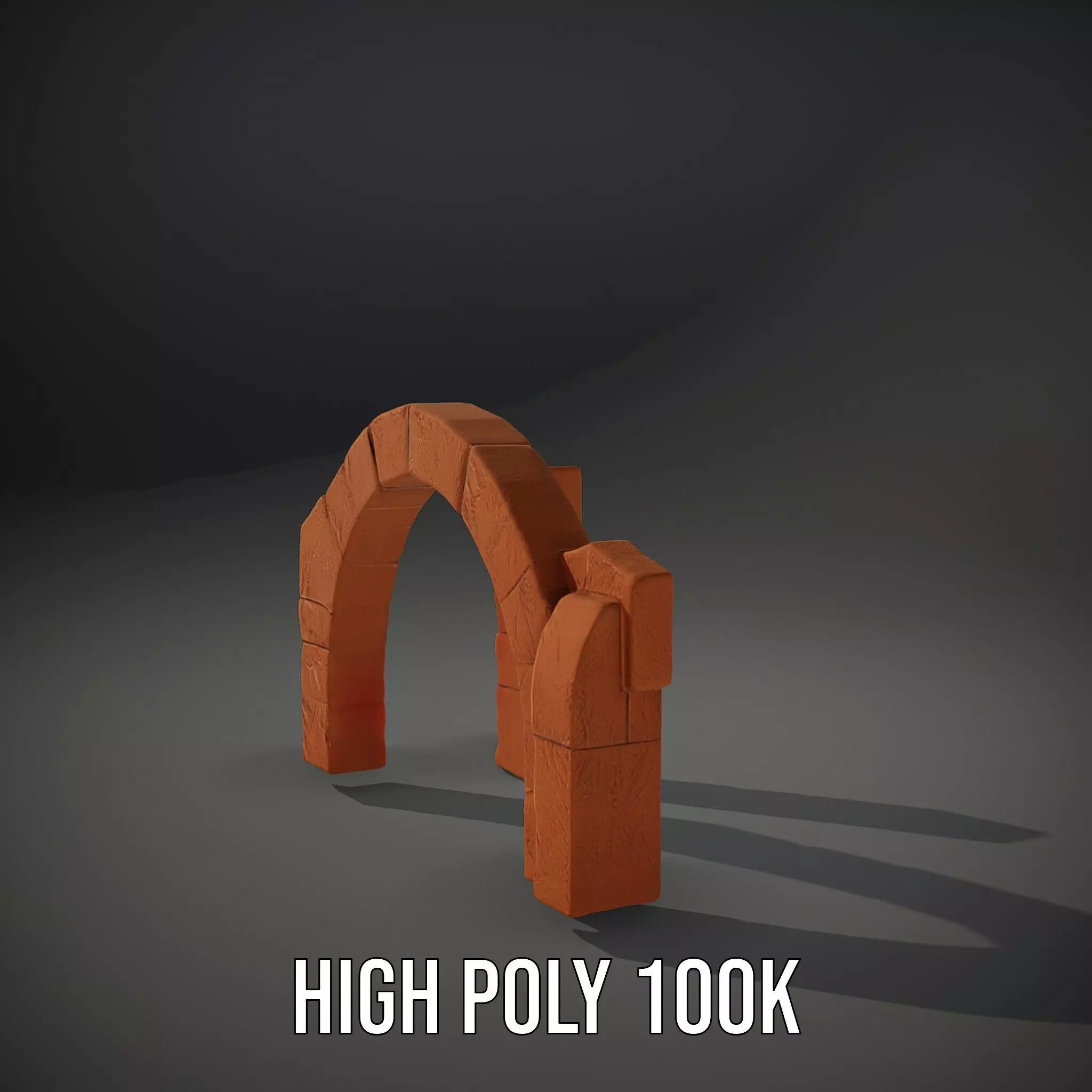 Rustic Brick Arch model pack Low-poly 3D model_11