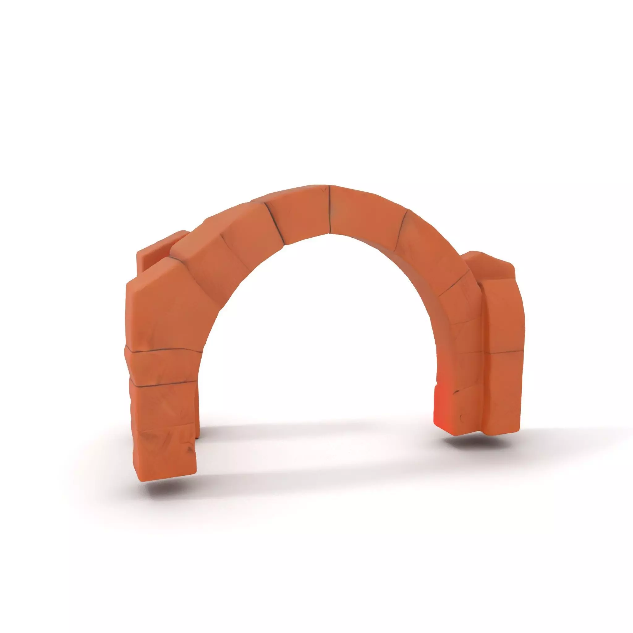Rustic Brick Arch model pack Low-poly 3D model_0
