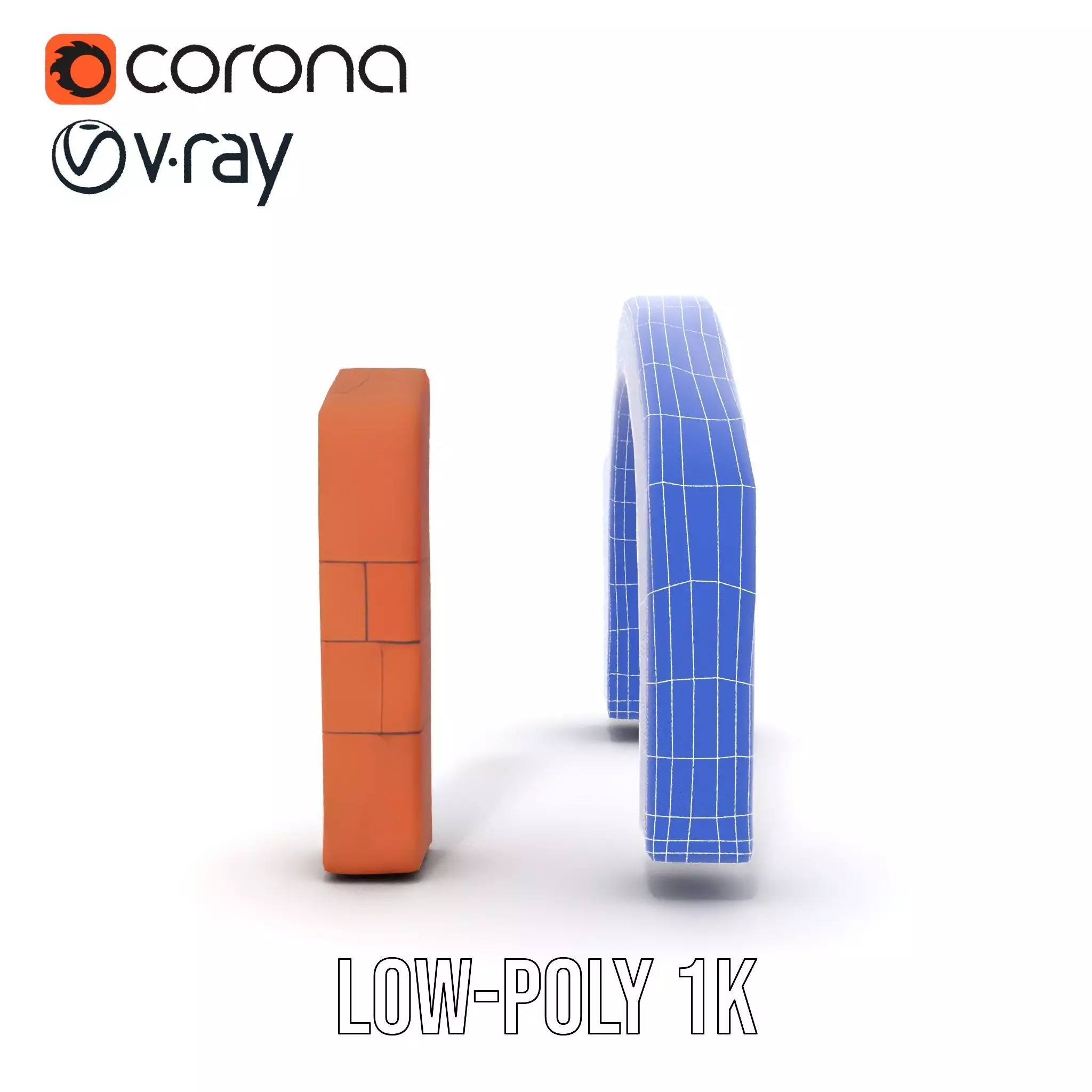 Rustic Brick Arch model pack Low-poly 3D model_31