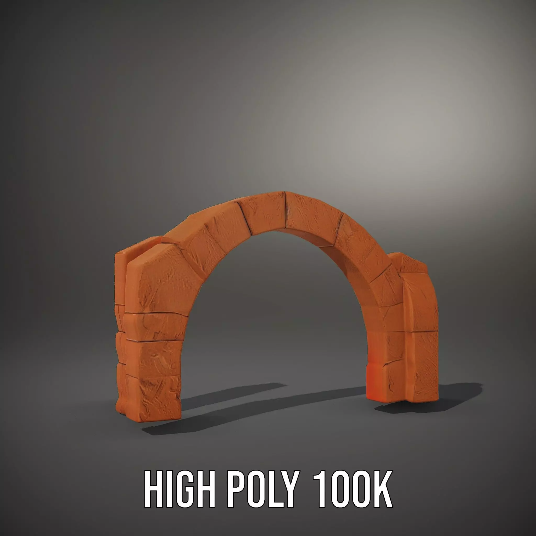 Rustic Brick Arch model pack Low-poly 3D model_9