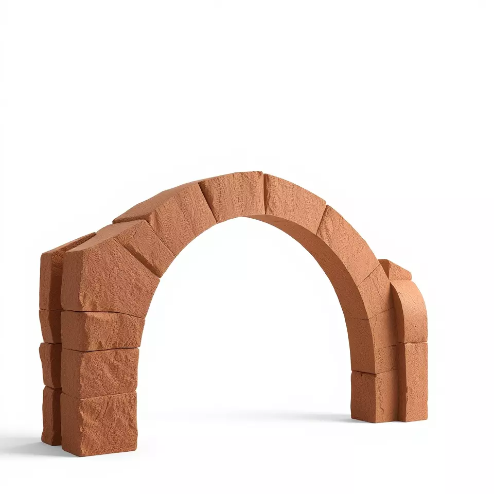 Rustic Brick Arch model pack Low-poly 3D model_3