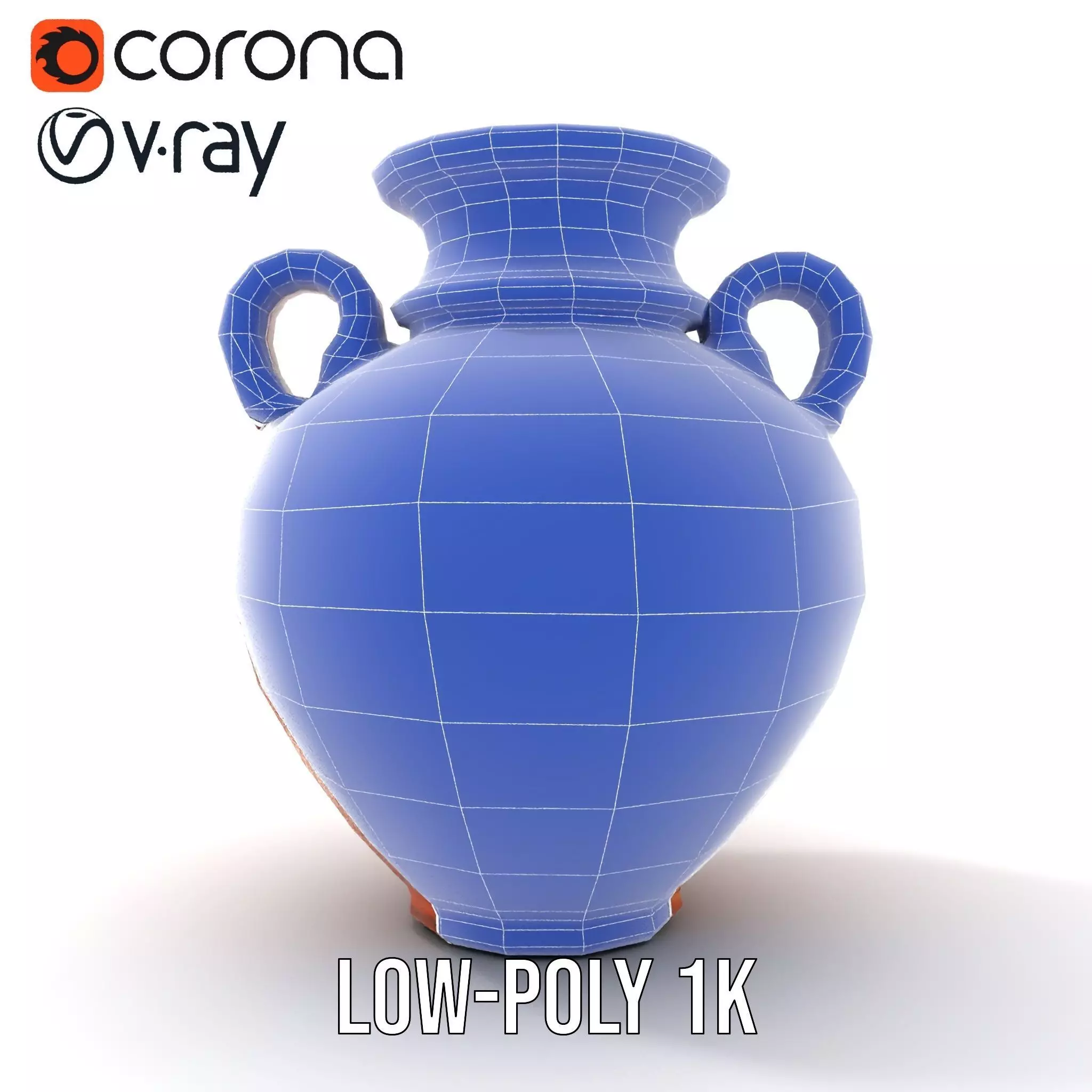 Antique Greek Vase model pack Low-poly 3D model_31