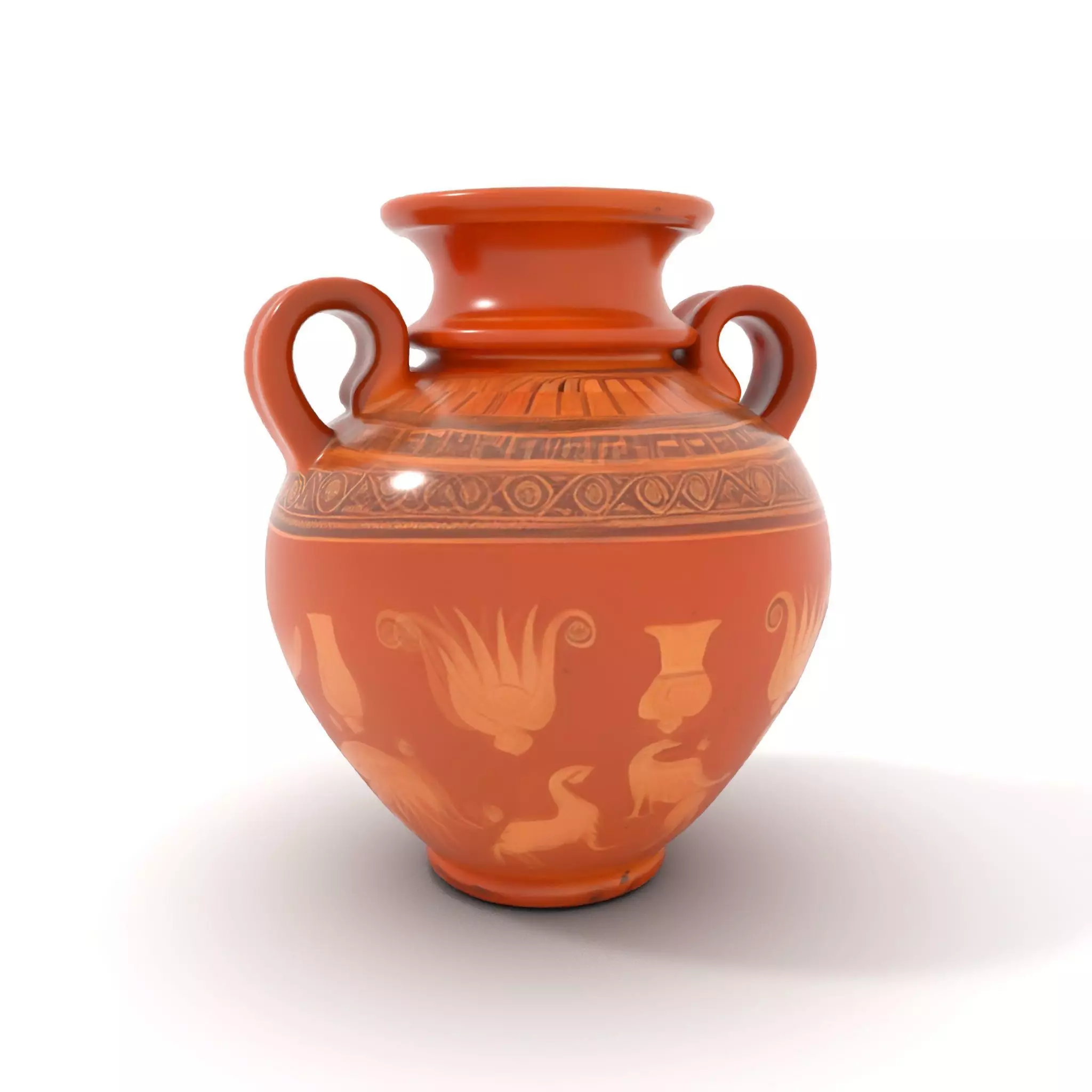 Antique Greek Vase model pack Low-poly 3D model_7