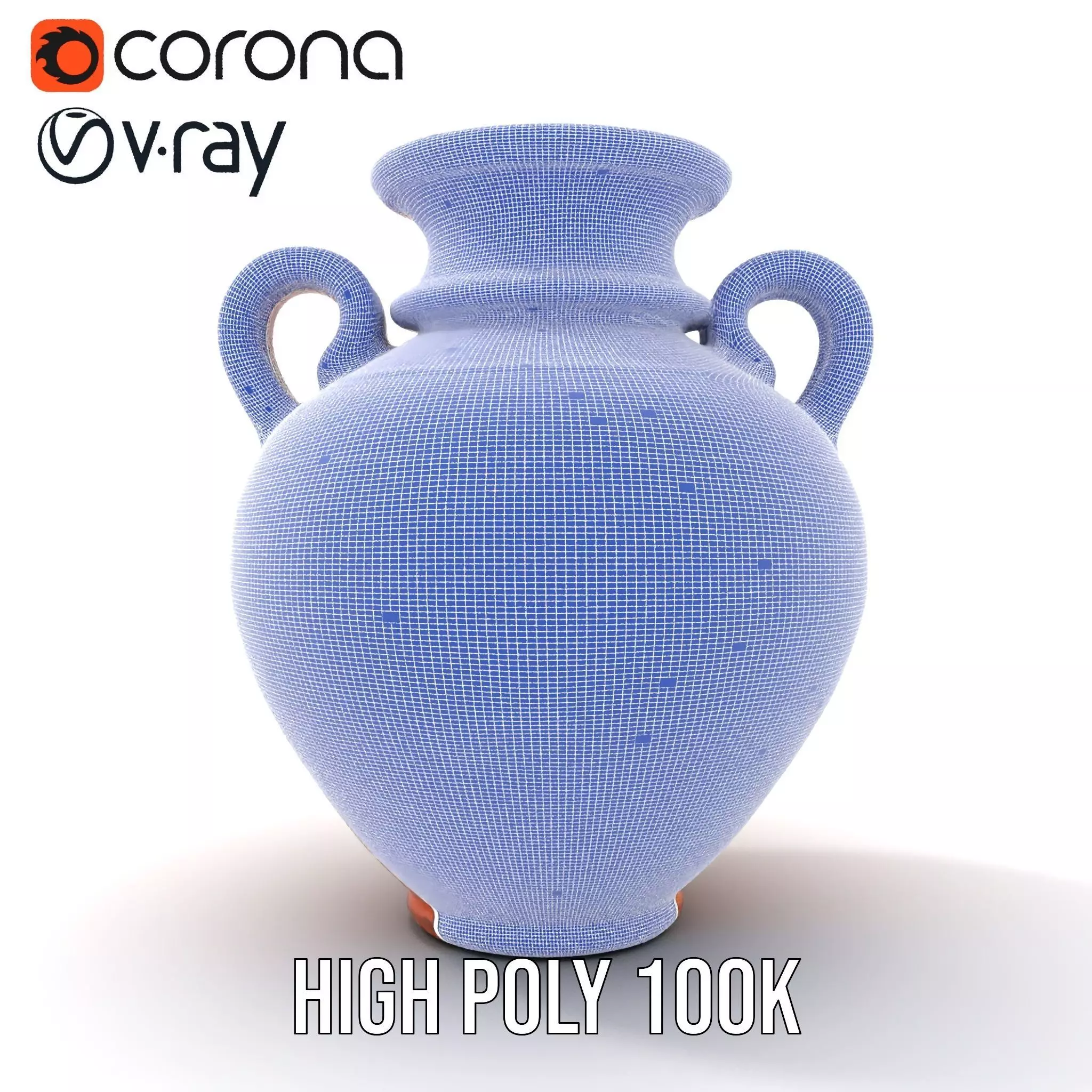 Antique Greek Vase model pack Low-poly 3D model_21