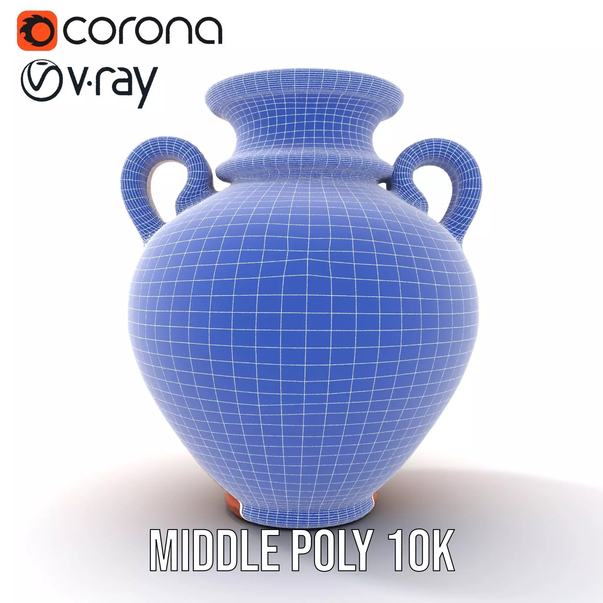 Antique Greek Vase model pack Low-poly 3D model_24