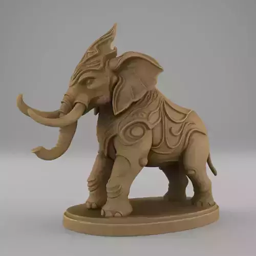 Majestic Fantasy Elephant STL