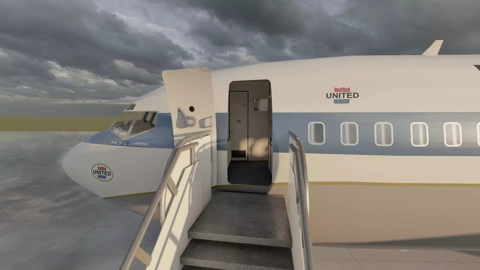 DC-8-62H Boeing 720 Boeing 727 and Caravelle VI-R 3D model_27