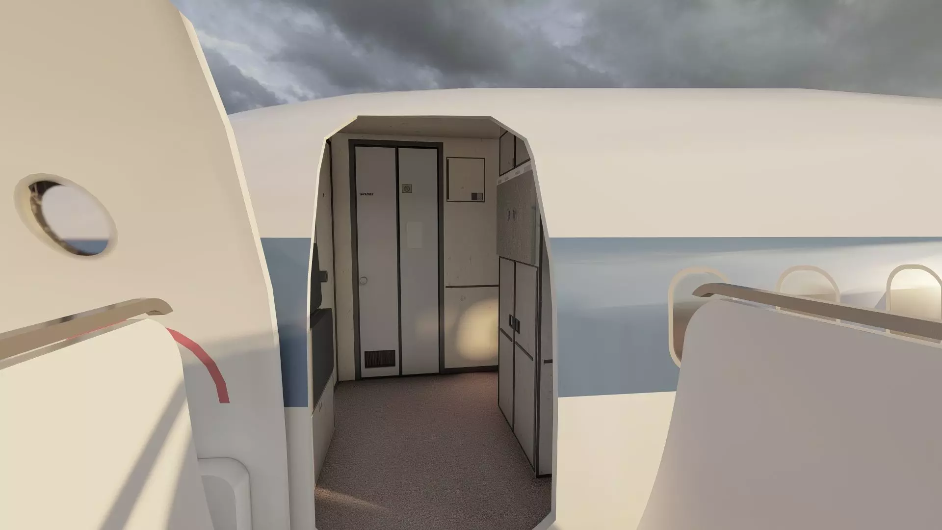 DC-8-62H Boeing 720 Boeing 727 and Caravelle VI-R 3D model_33