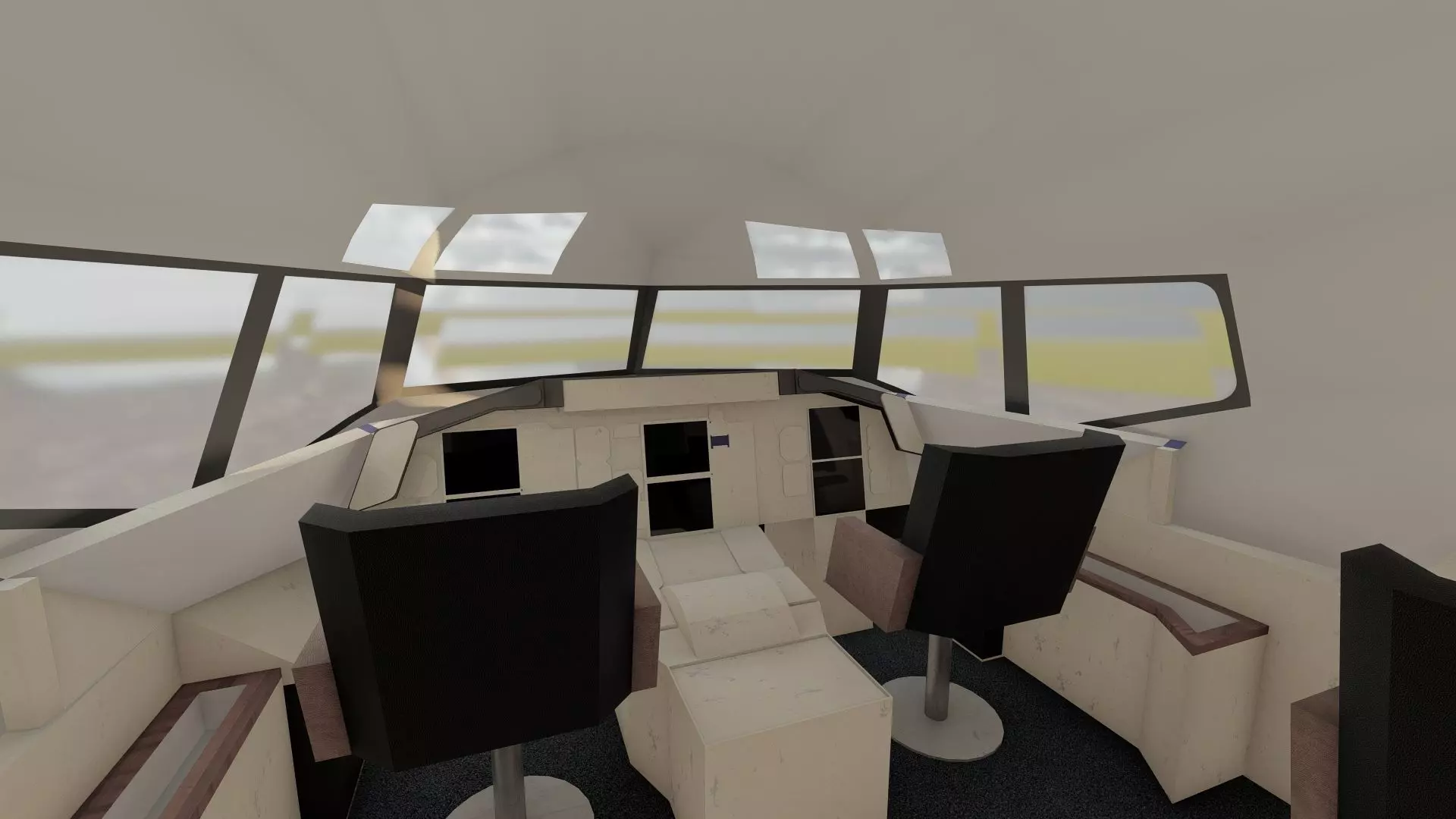 DC-8-62H Boeing 720 Boeing 727 and Caravelle VI-R 3D model_29