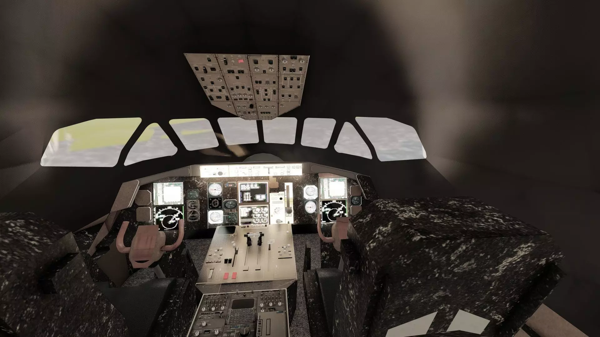 DC-8-62H Boeing 720 Boeing 727 and Caravelle VI-R 3D model_19