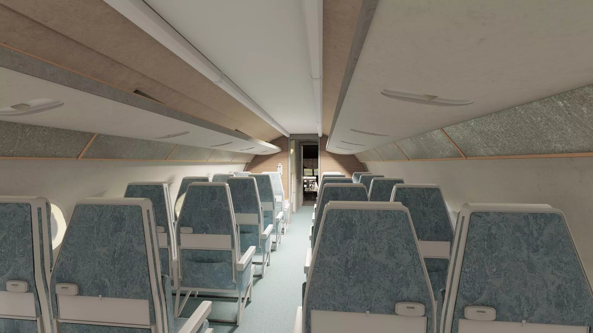 DC-8-62H Boeing 720 Boeing 727 and Caravelle VI-R 3D model_24