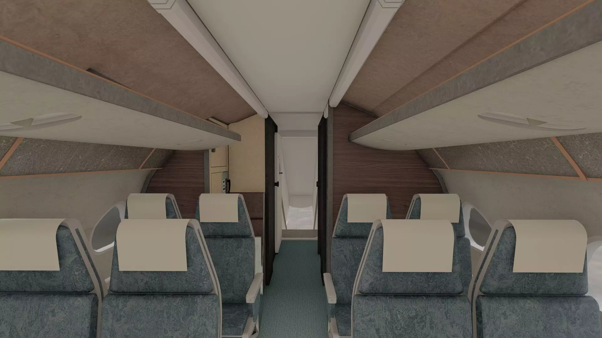 DC-8-62H Boeing 720 Boeing 727 and Caravelle VI-R 3D model_22