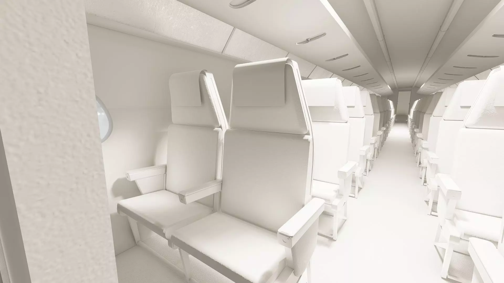 DC-8-62H Boeing 720 Boeing 727 and Caravelle VI-R 3D model_45