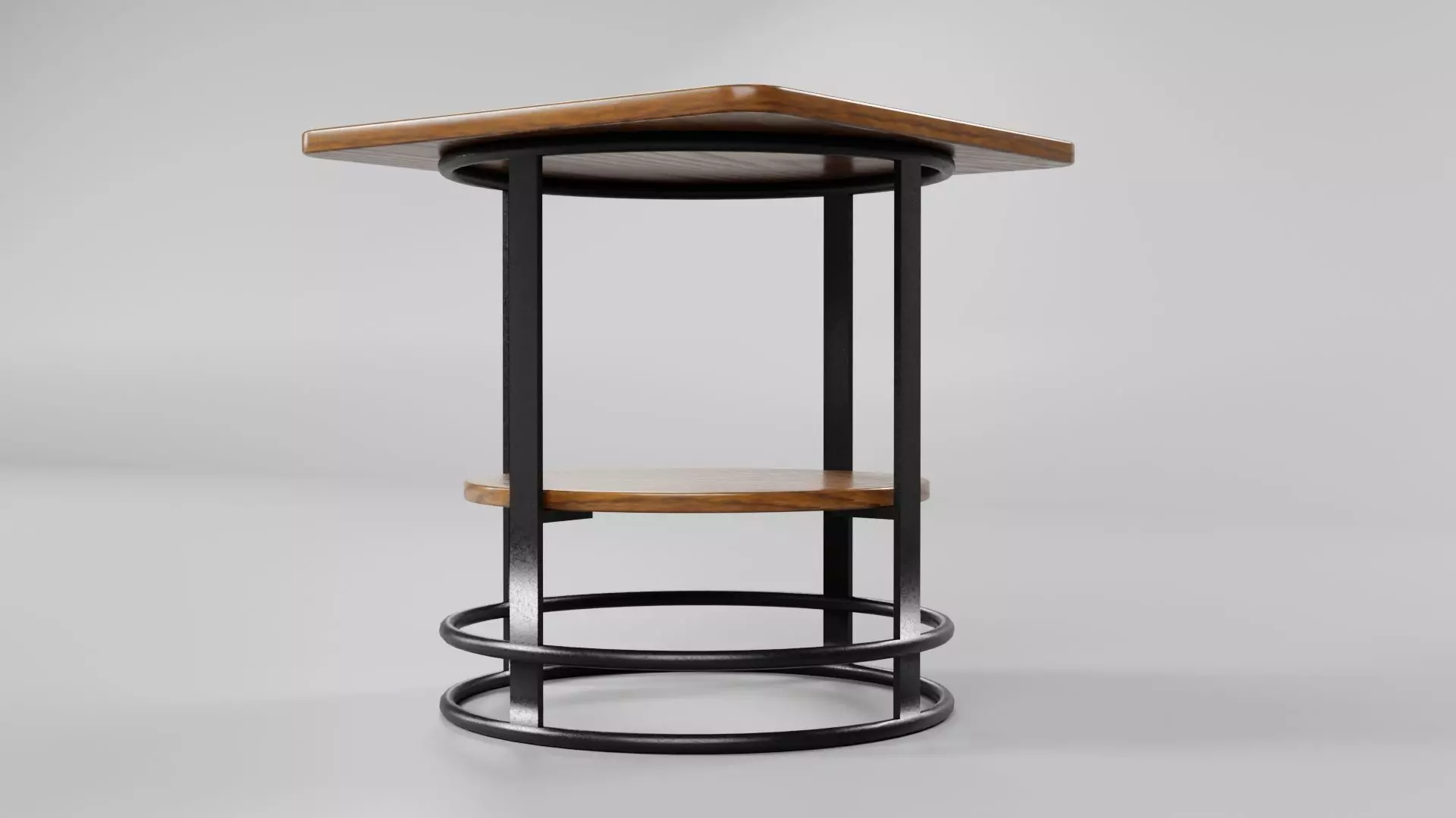 Square Table CG11 3D model_4