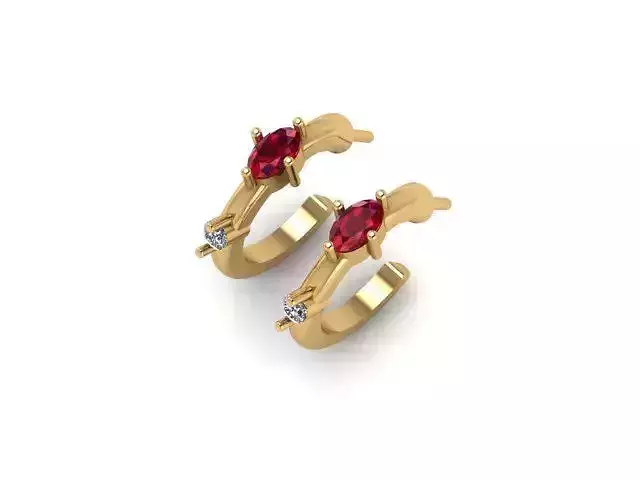 Ruby And Dimond D BALI 3D MODEL 3D print model