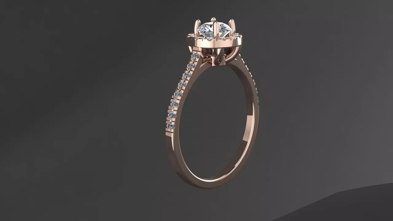 Rings Diamond 3D print model_1