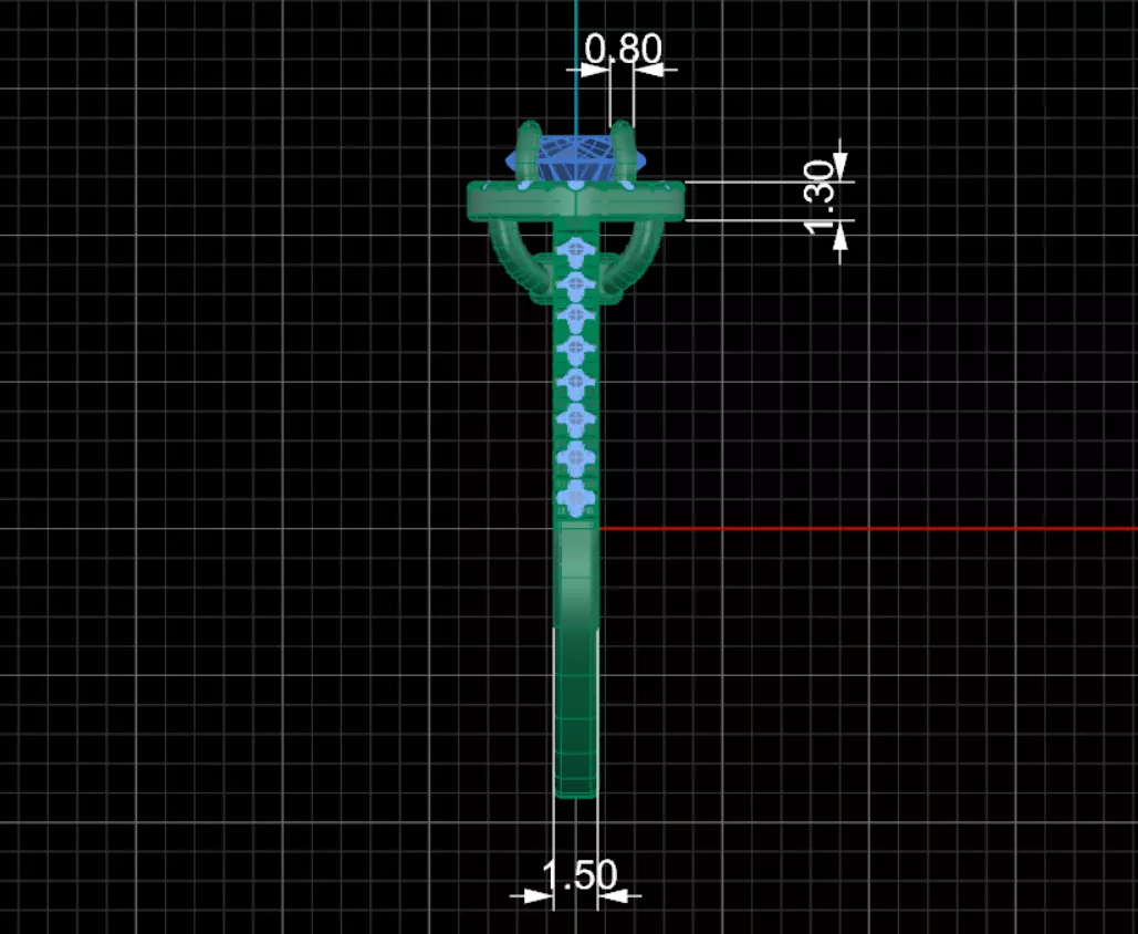 Rings Diamond 3D print model_9