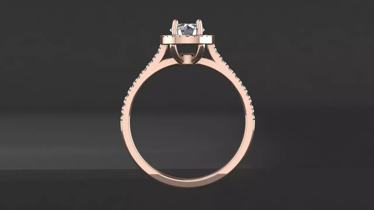 Rings Diamond 3D print model_4