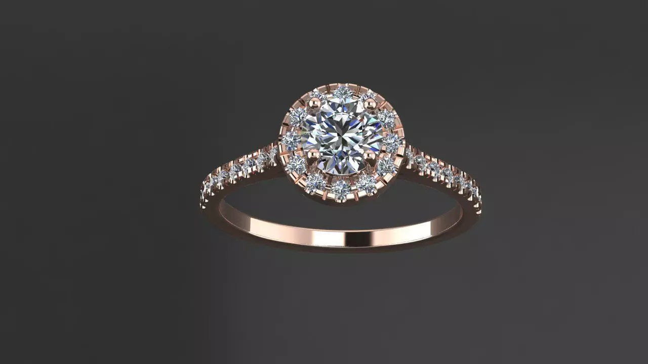 Rings Diamond 3D print model_0