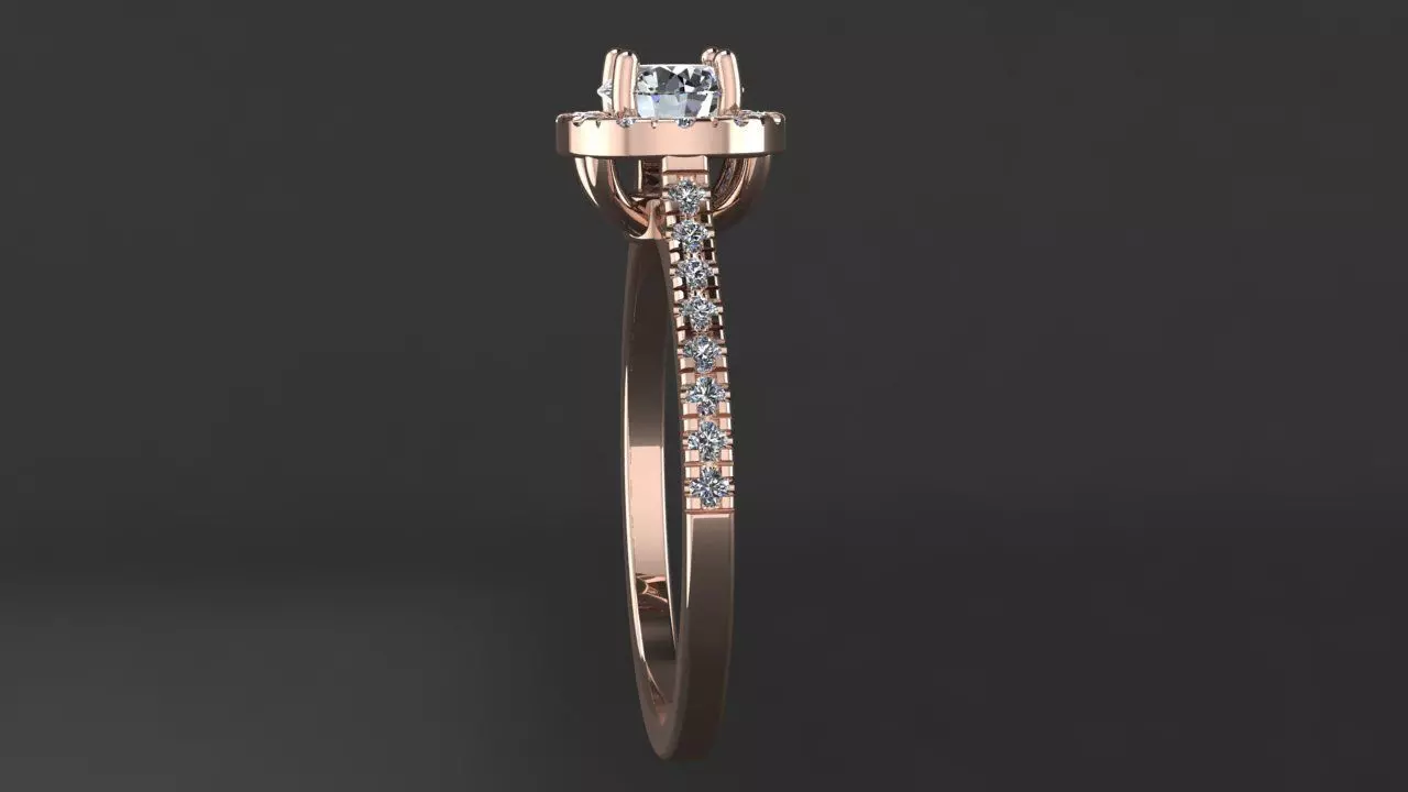 Rings Diamond 3D print model_5