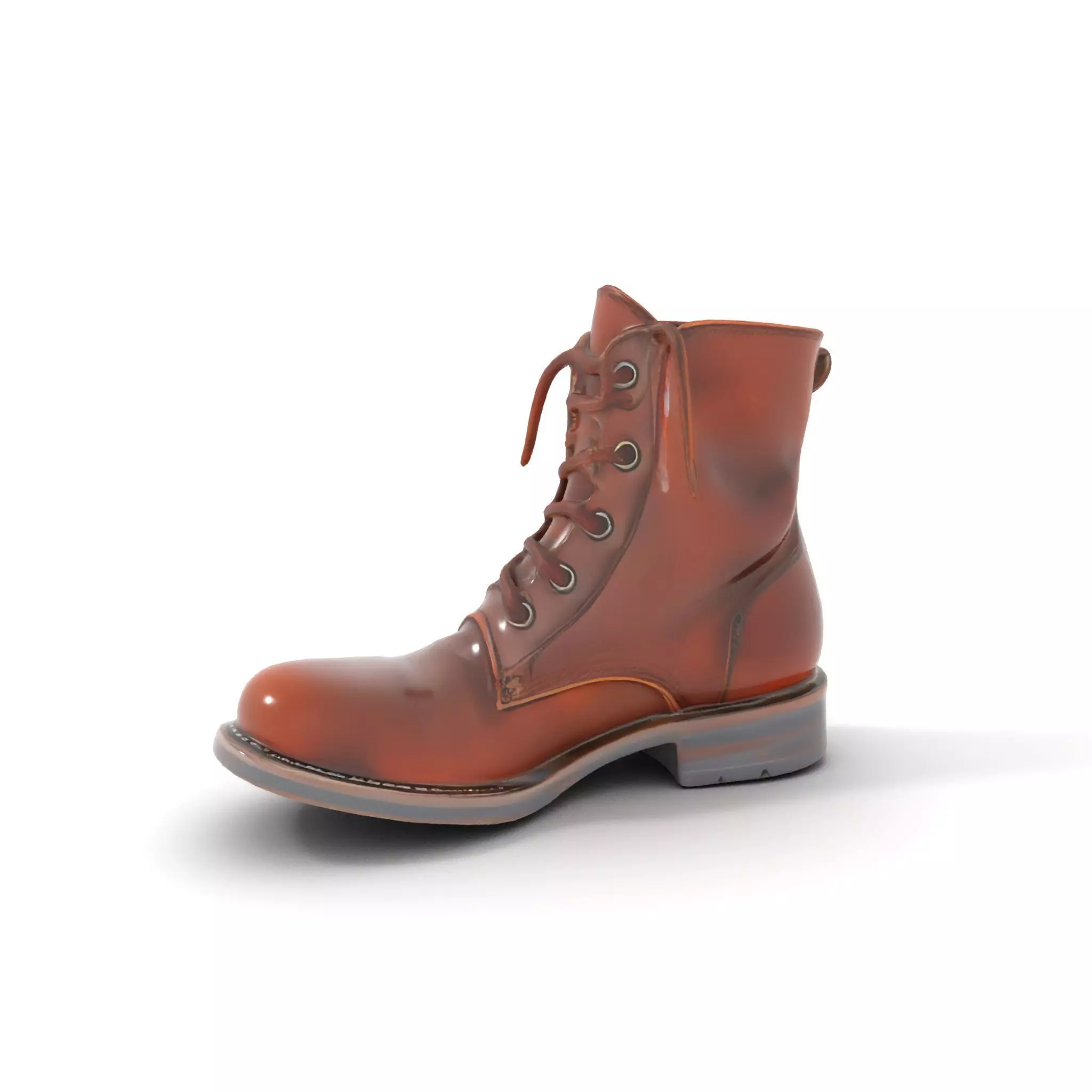 Classic Leather Boot model pack Low-poly 3D model_6