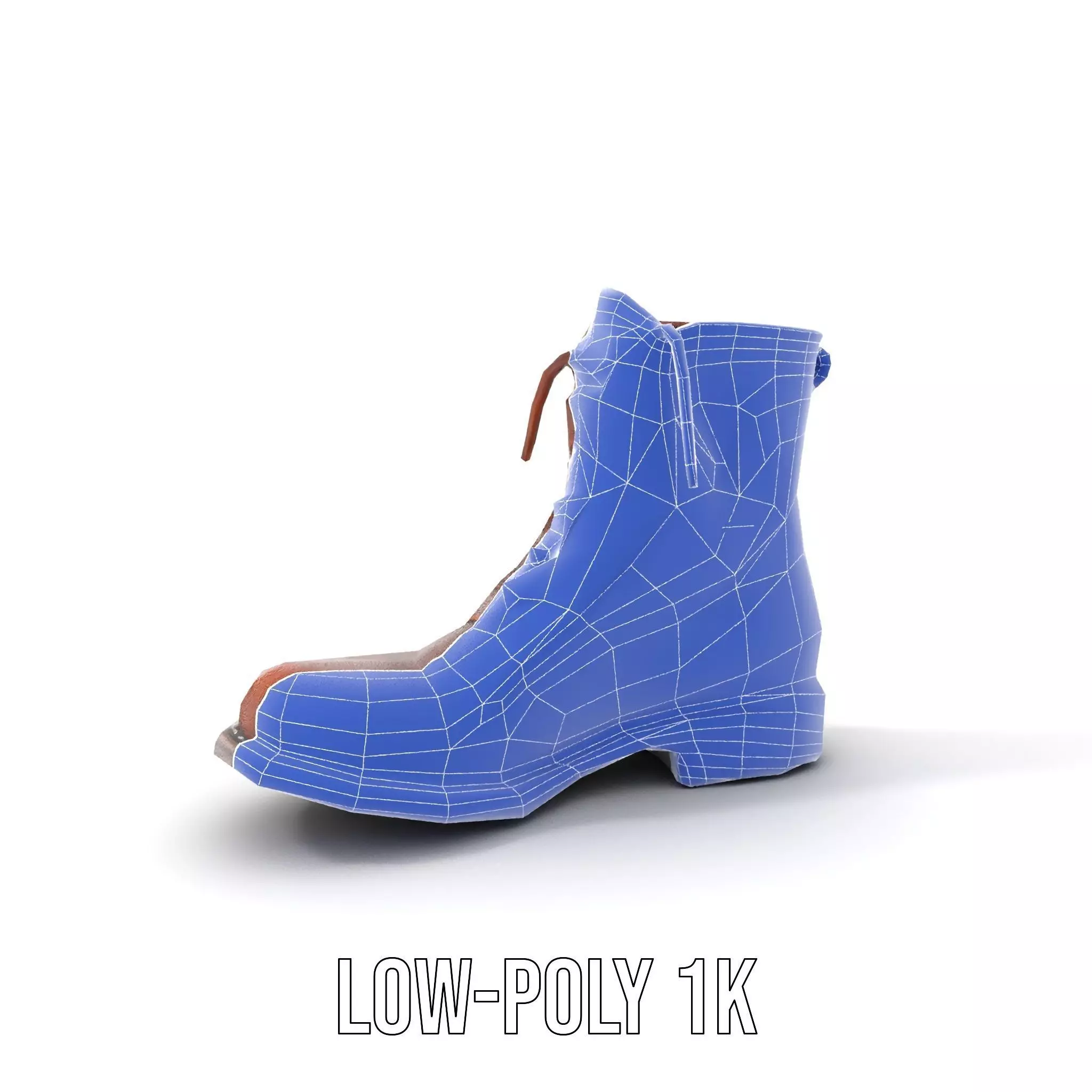 Classic Leather Boot model pack Low-poly 3D model_20