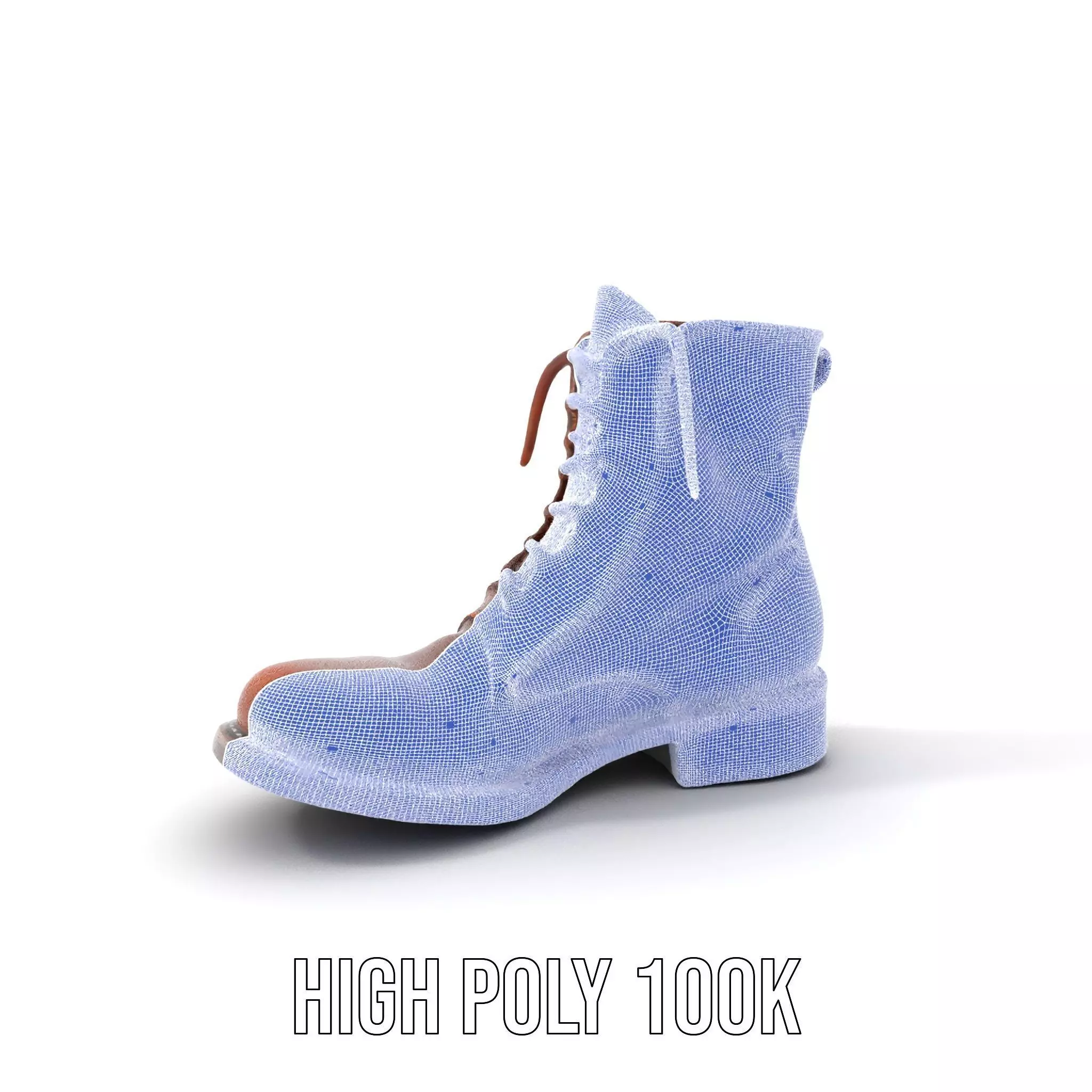 Classic Leather Boot model pack Low-poly 3D model_4