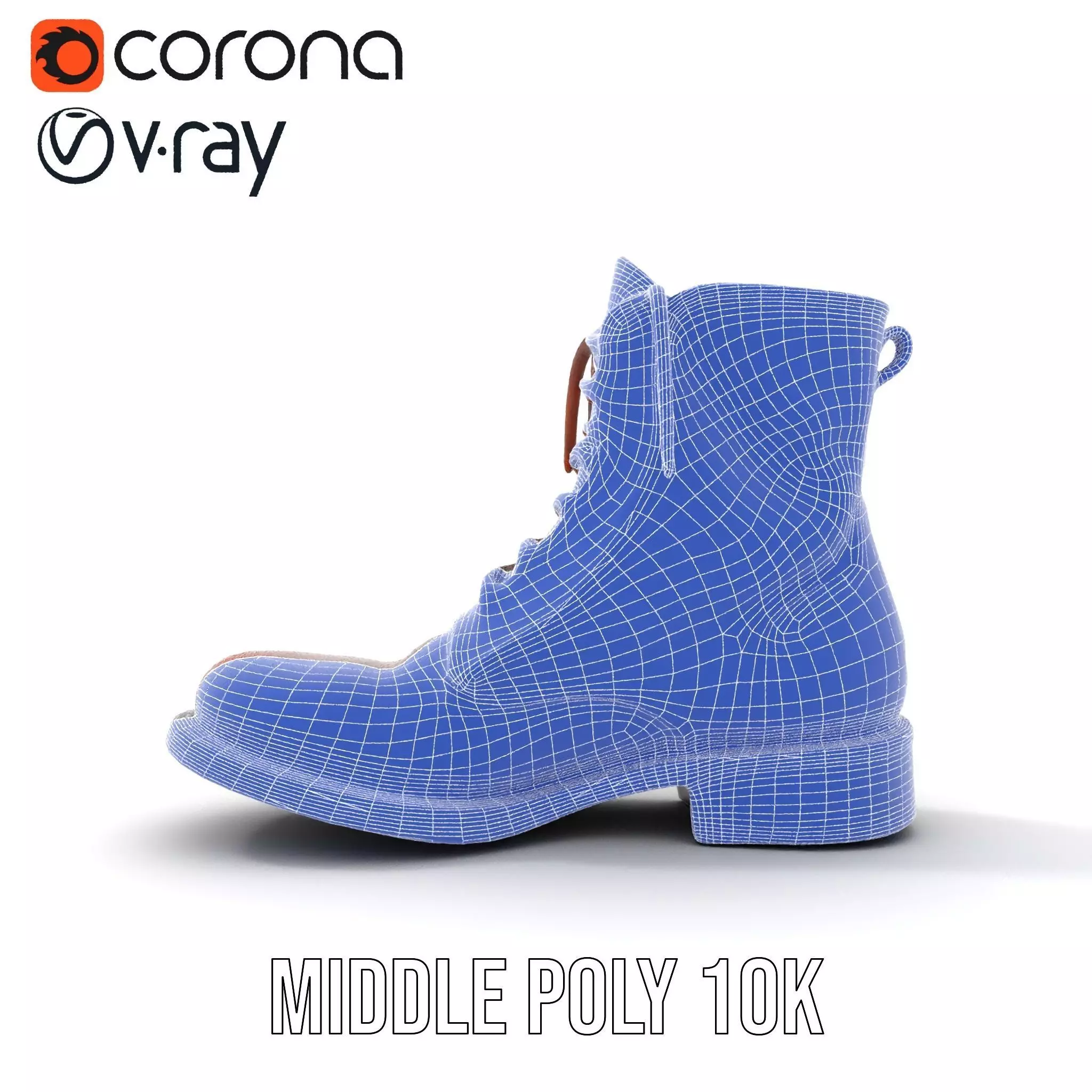 Classic Leather Boot model pack Low-poly 3D model_30