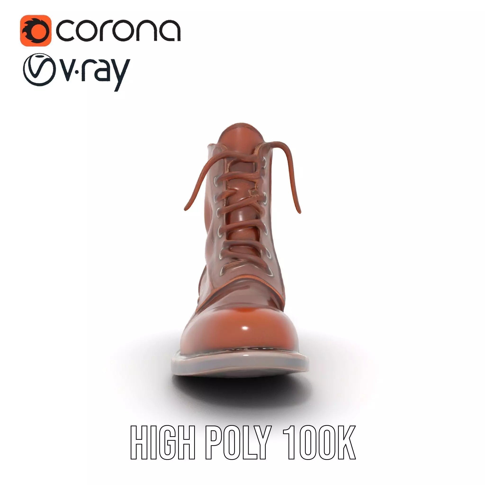 Classic Leather Boot model pack Low-poly 3D model_18