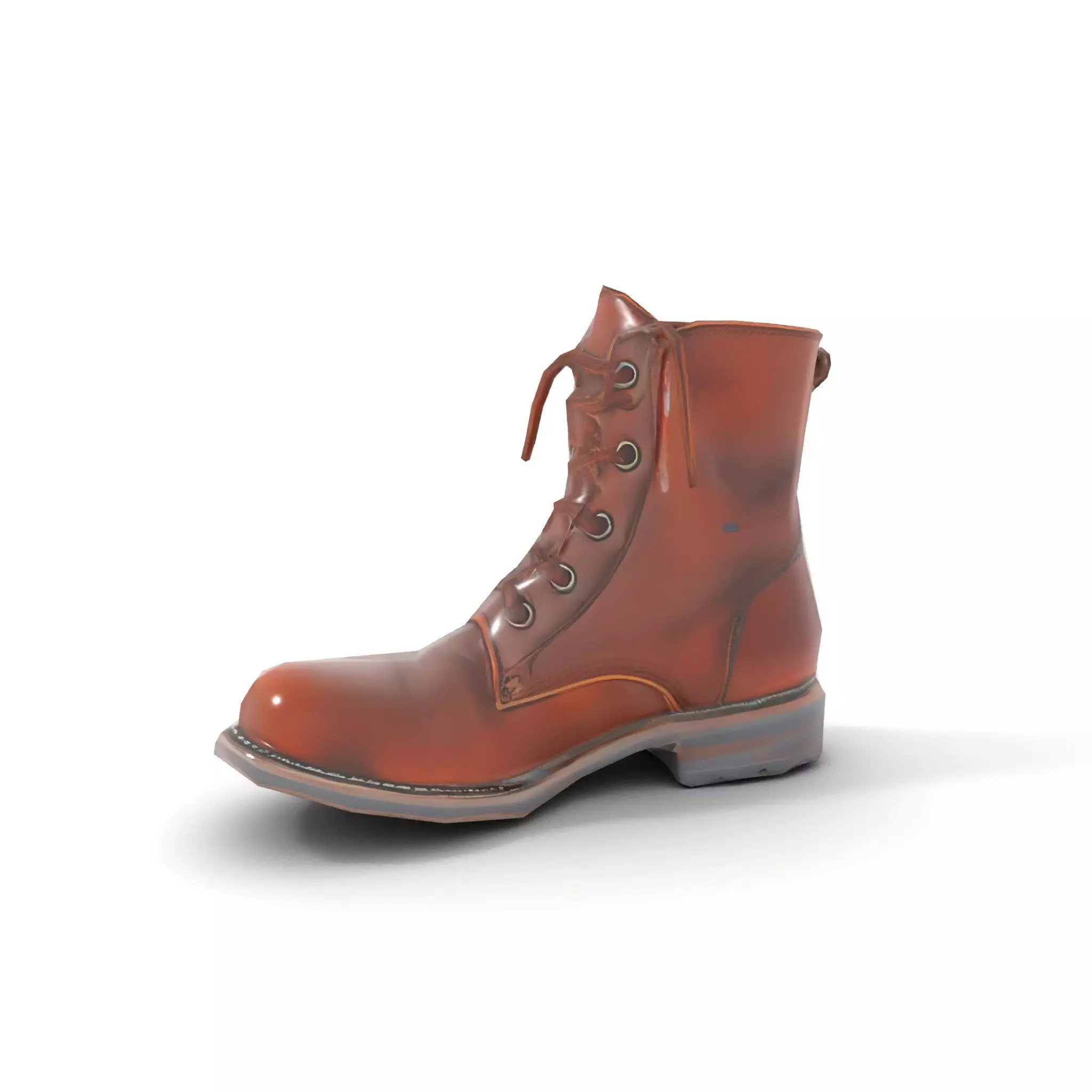 Classic Leather Boot model pack Low-poly 3D model_9