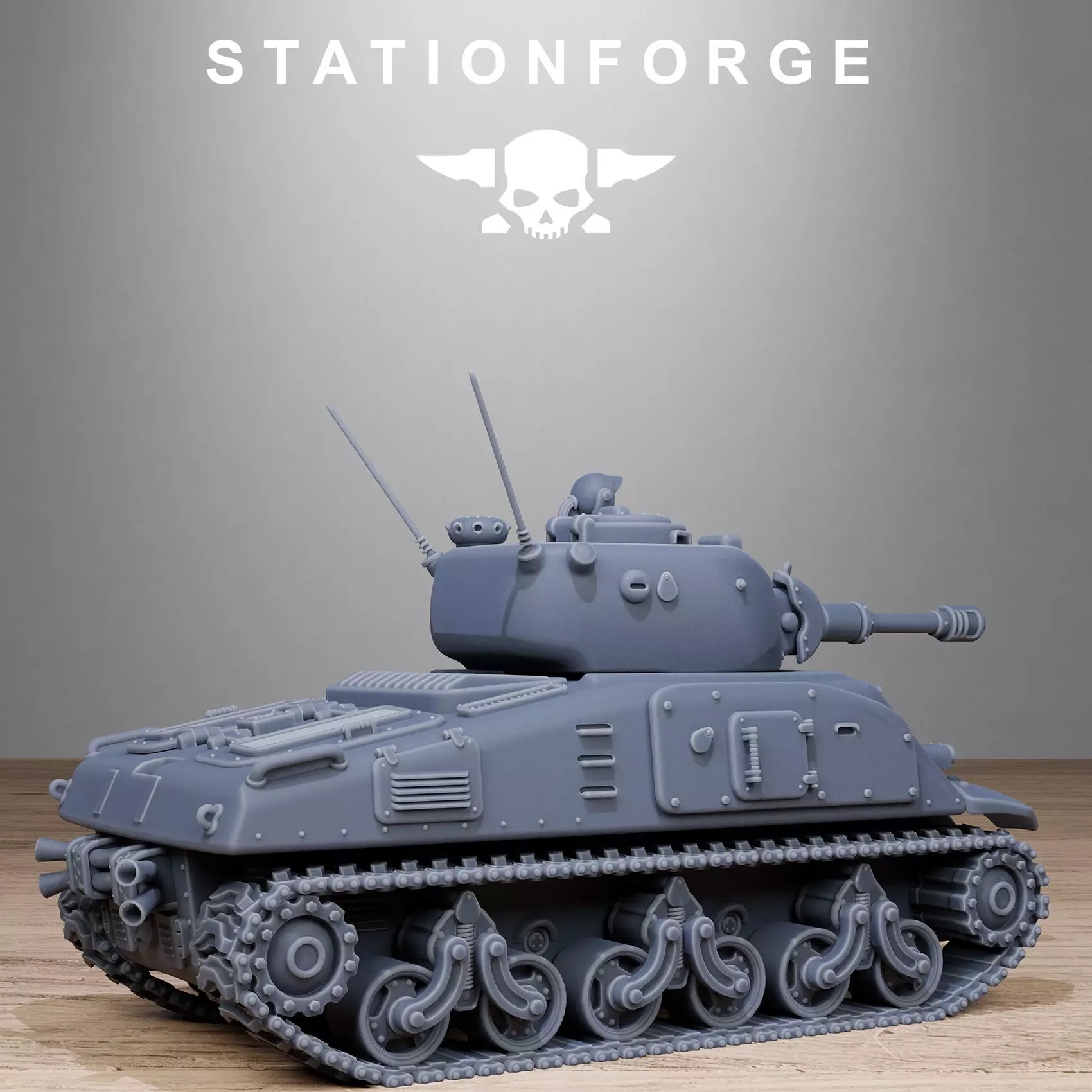 FreeGuard Battle Tank 3D print model_8