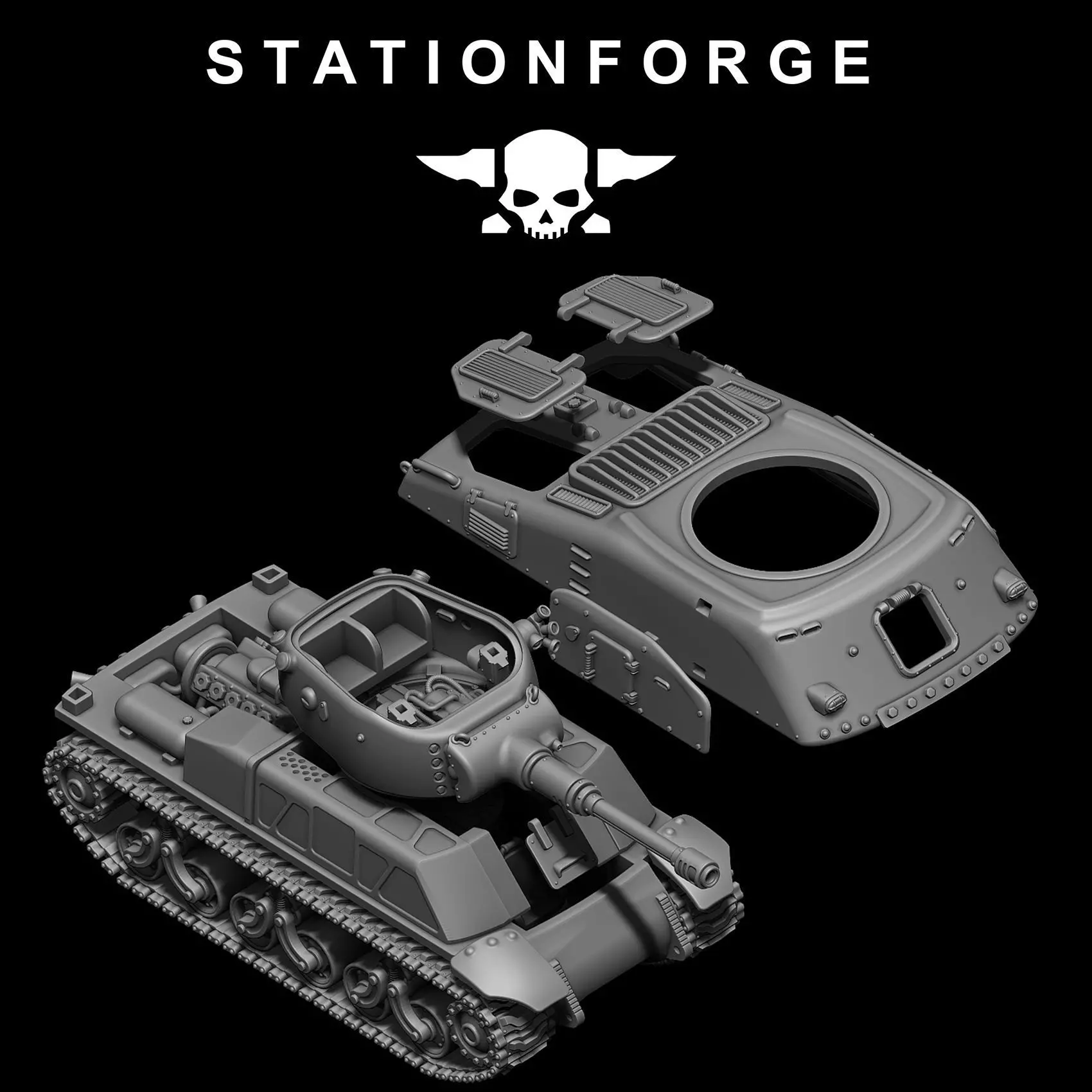 FreeGuard Battle Tank 3D print model_11