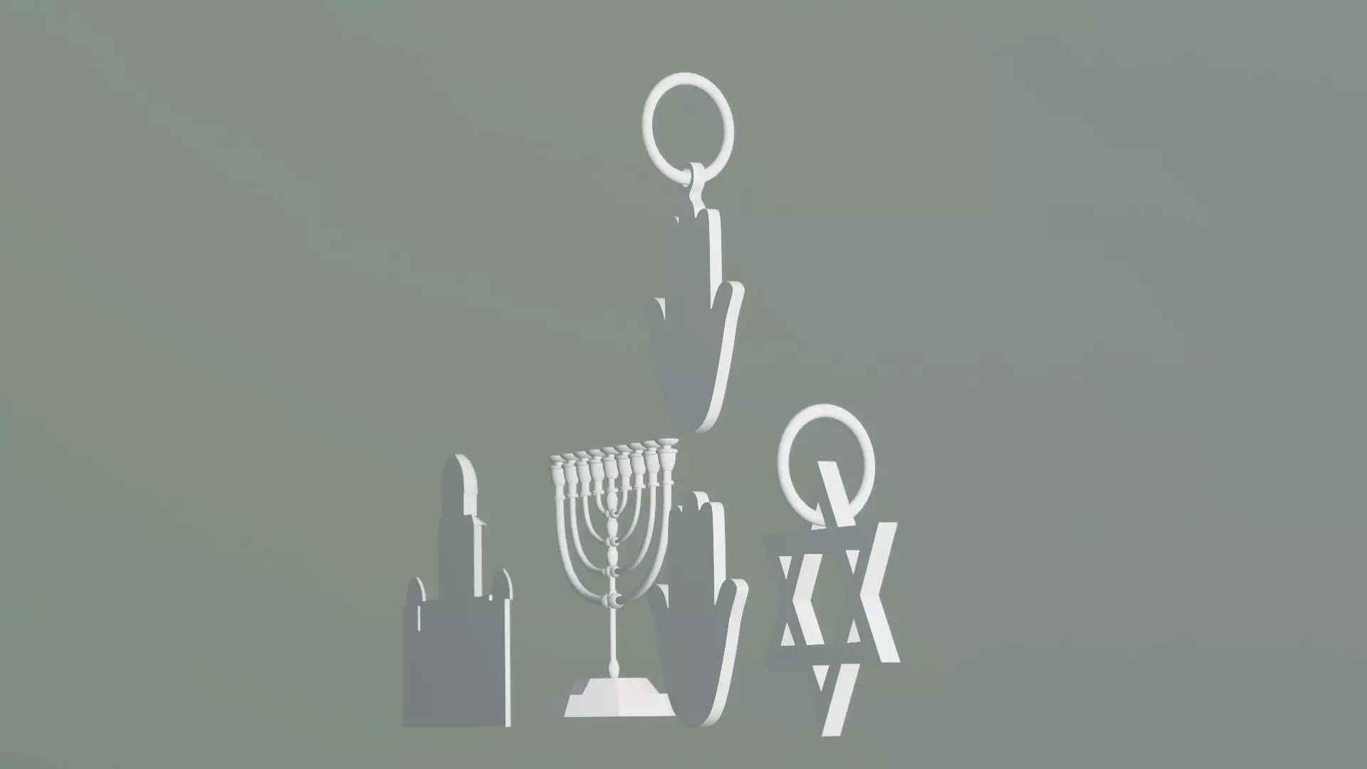 Jewish Religious Symbols  Print 3D print model_2