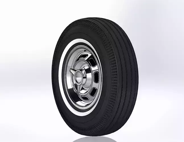 Wheel Pontiac GTO 1964 for scale model