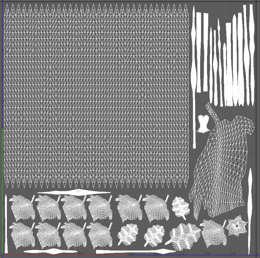 Realistic Pumpkin 3D Model with Vines and Leaves Halloween Low-poly 3D model_7