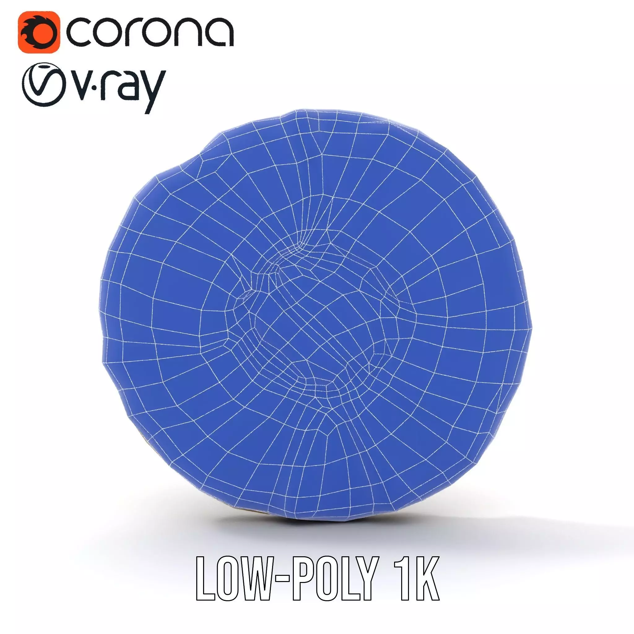 Textured Fossil Stone model pack Low-poly 3D model_31