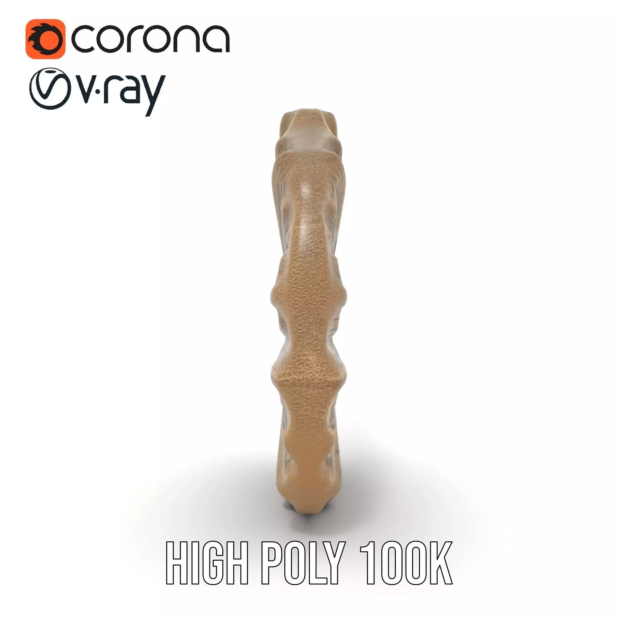 Textured Fossil Stone model pack Low-poly 3D model_16