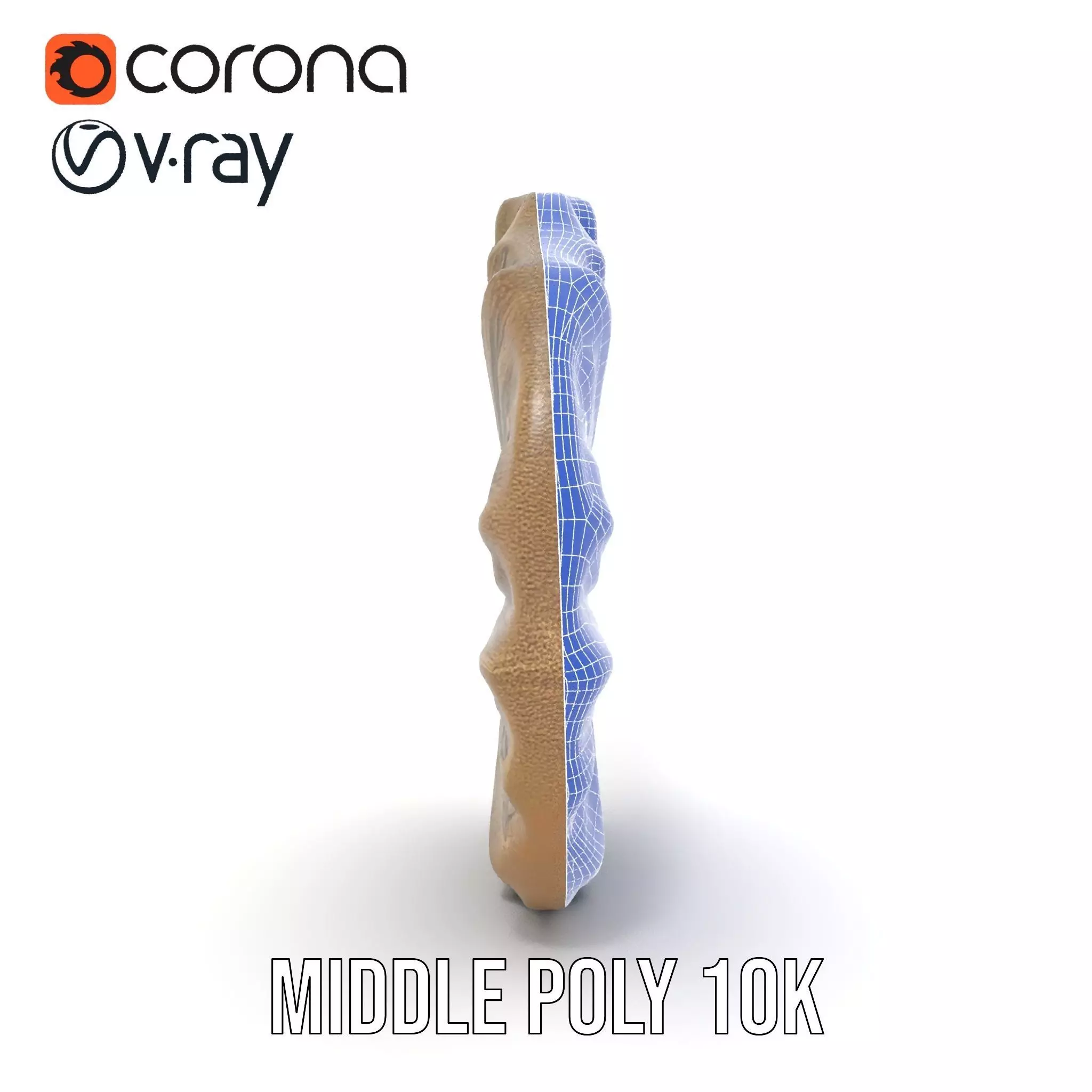 Textured Fossil Stone model pack Low-poly 3D model_27